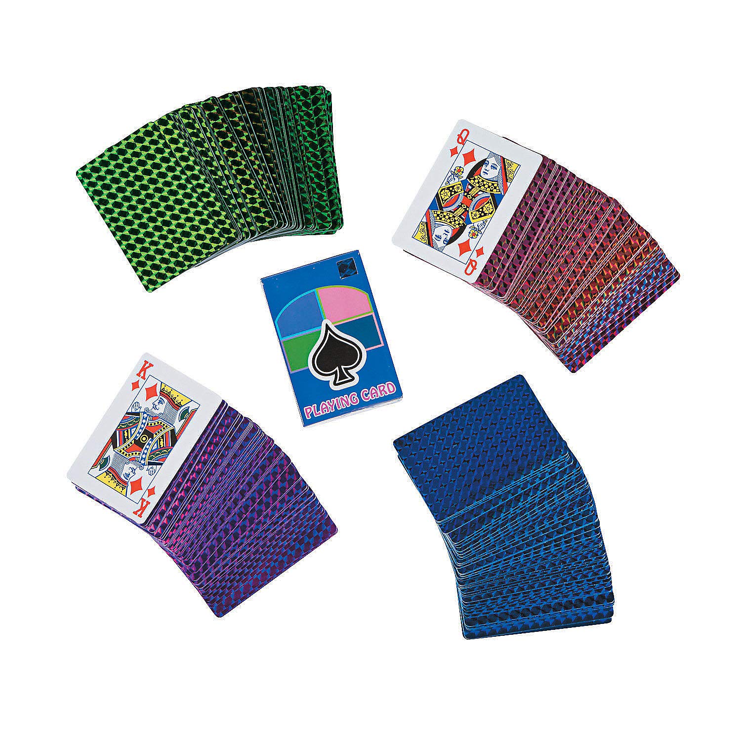 Fun Express Print Playing Cards - 12-Piece Set for Games & Toys