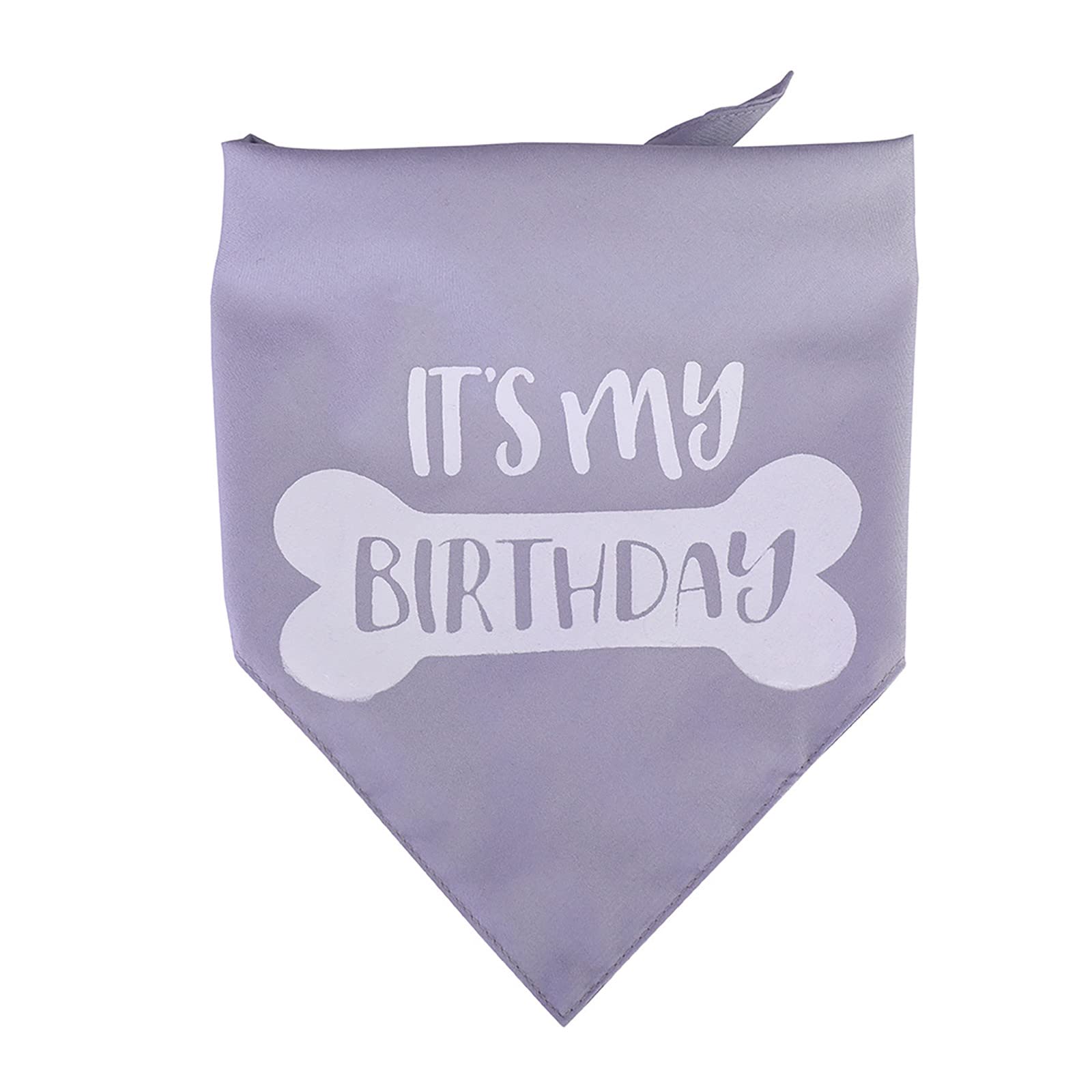 **Thick Dog Collar with Birthday Triangle Scarf - Adjustable Pet Bandana for Small & Large Dogs - Perfect for Birthday Parties, Photo Shoots & Special Occasions**
