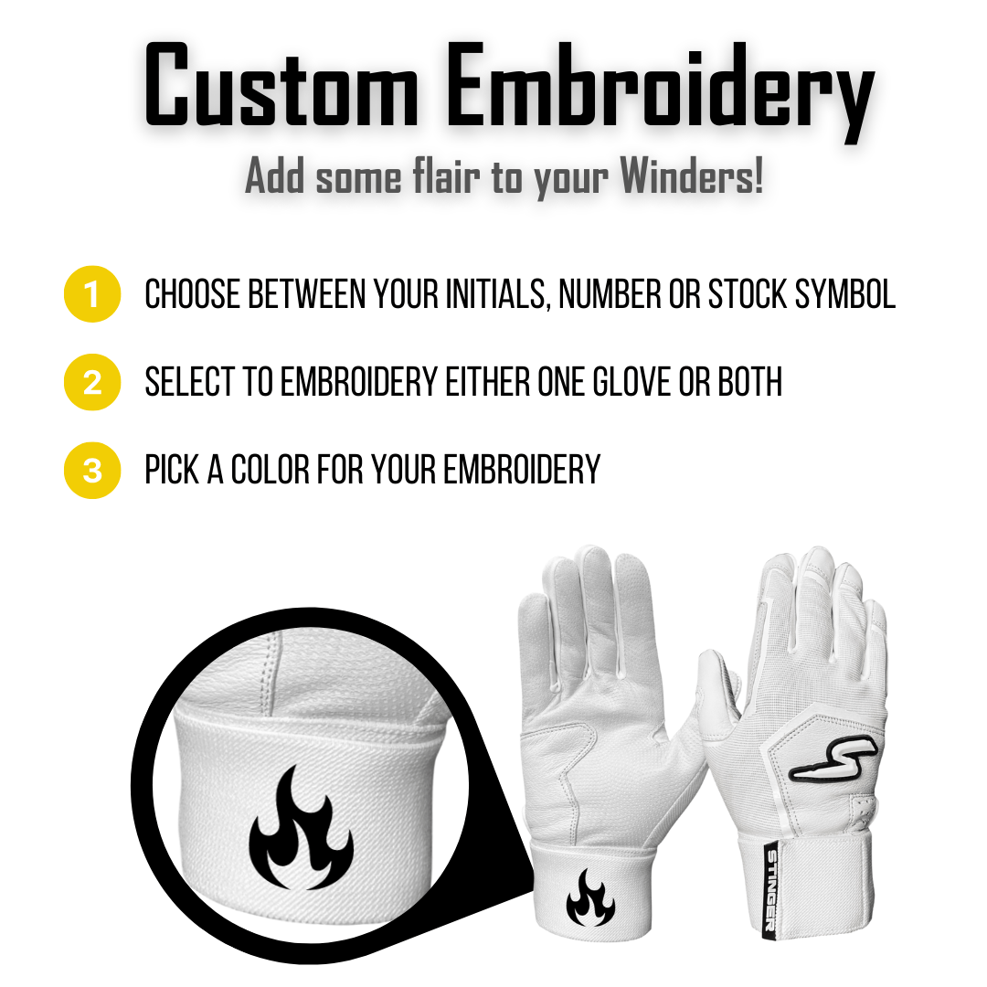 Winder Series Batting Gloves - Graphite & Black Color for Baseball & Softball Training | Perfect for Hitting Practice, Fielding & Game Day Performance