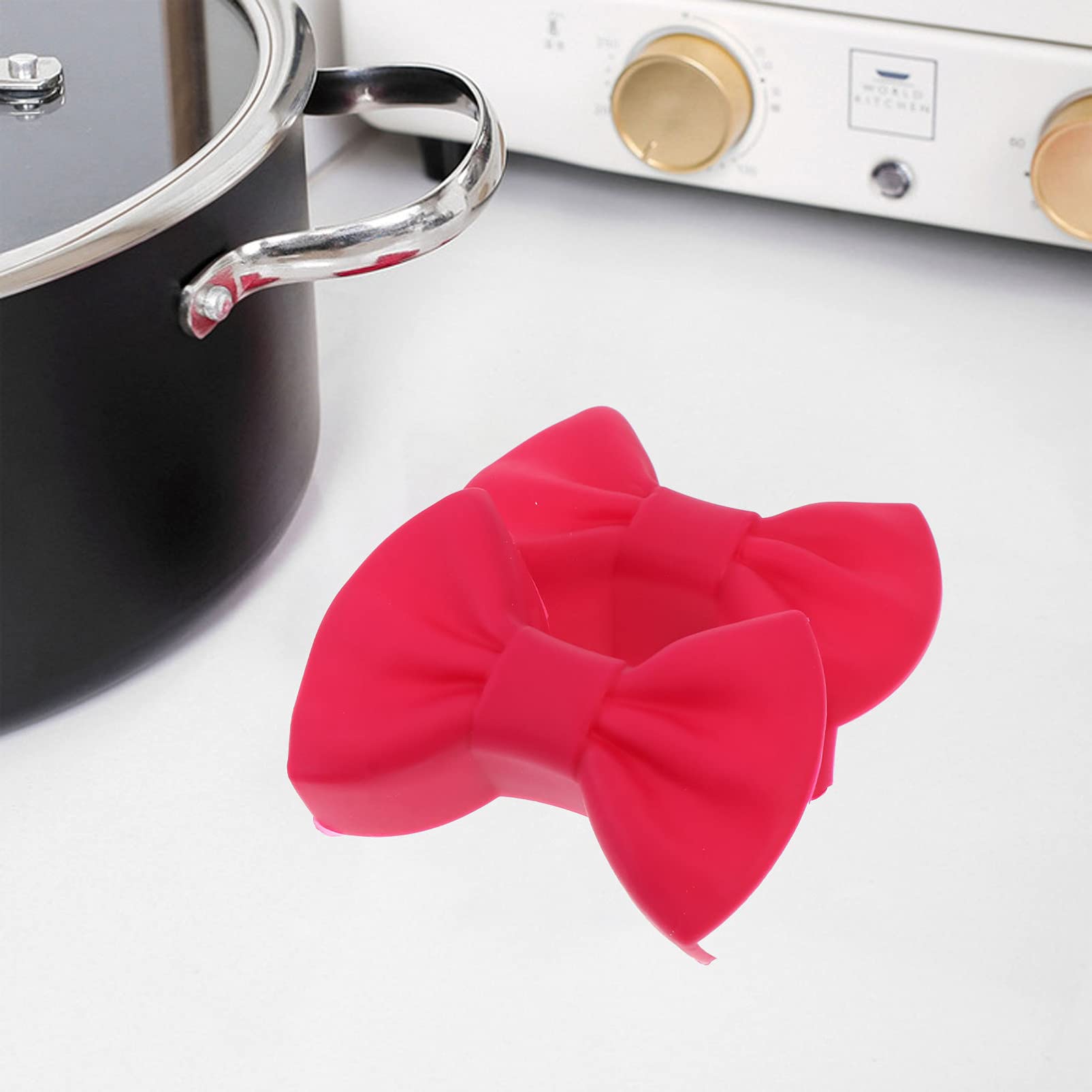 2 Pairs Heat-Resistant Kitchen Clips - Anti-Scalding Silicone Cooking Clamps for Pots, Pans & Baking Trays - Perfect for Grilling, Roasting & Food Handling Accessories