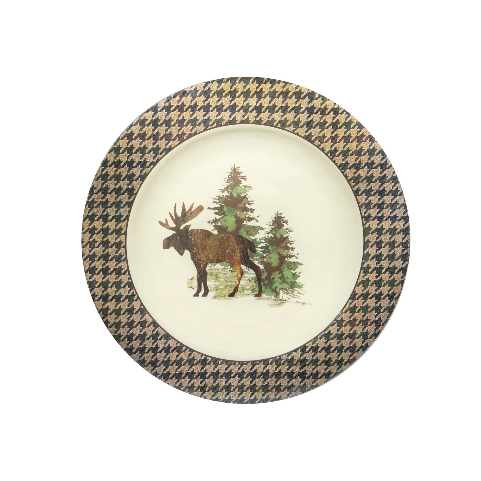 Premium Joshua Melamine Dinner Plates Set of 4 - Durable & Lightweight Plastic Plates for Everyday Use, Outdoor Picnics & Camping