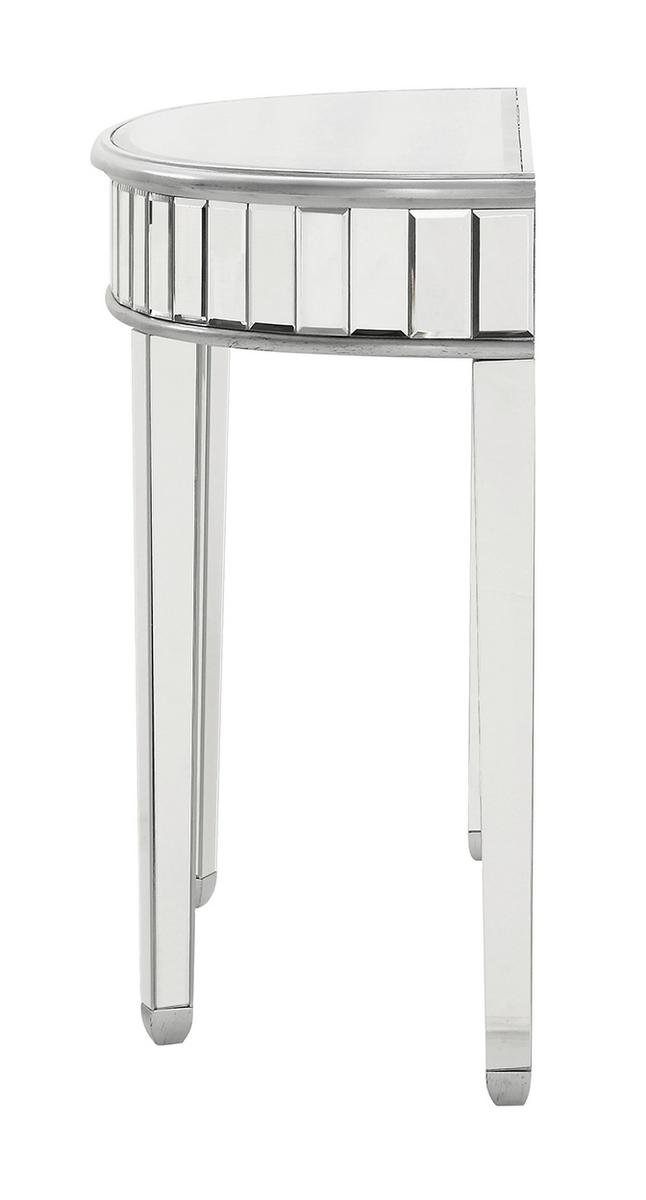 Chamberlan Mirrored Dining Table - Elegant Glass Top with Reflective Base, Perfect for Modern Dining Rooms and Stylish Home Decor