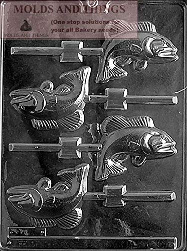 Bass Fish Chocolate Candy Mold - DIY Lollipop & Candy Making for Parties