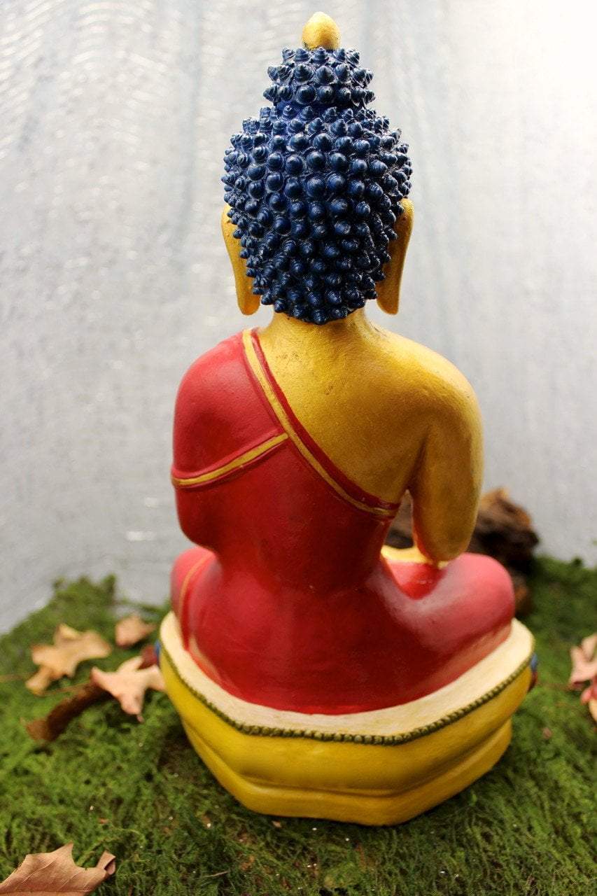 12 Inch Shakyamuni Buddha Statue - Handcrafted Meditation Buddha Sculpture for Home Altar, Yoga Studio & Spiritual Decor