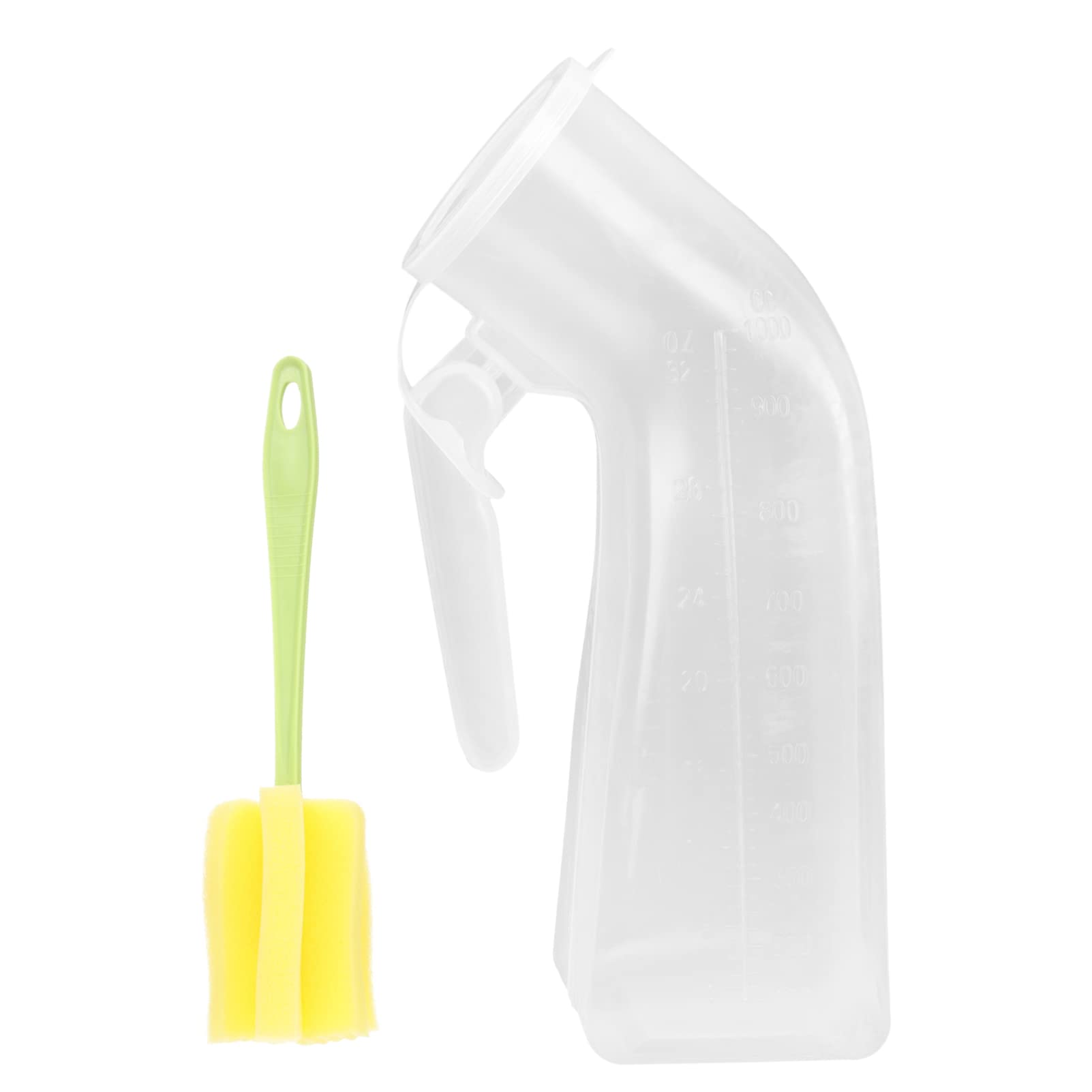 Beavorty 1000ml Portable Urinal for Men - Spill-Proof, Reusable for Travel & Camping