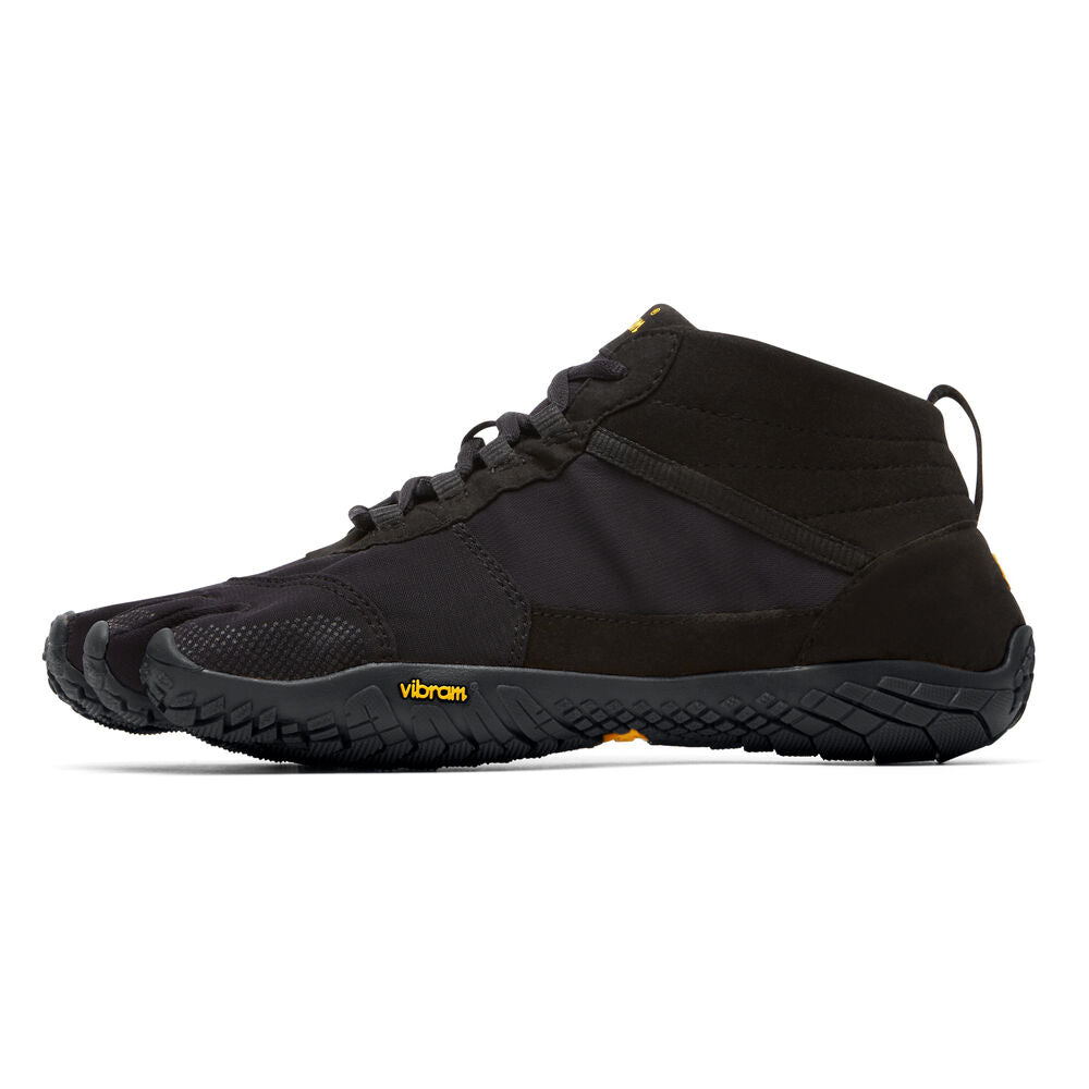 Vibram Women's V Trek Hiking Shoes - Black/Black | Lightweight & Durable for Outdoor Adventures, Trail Running & Travel