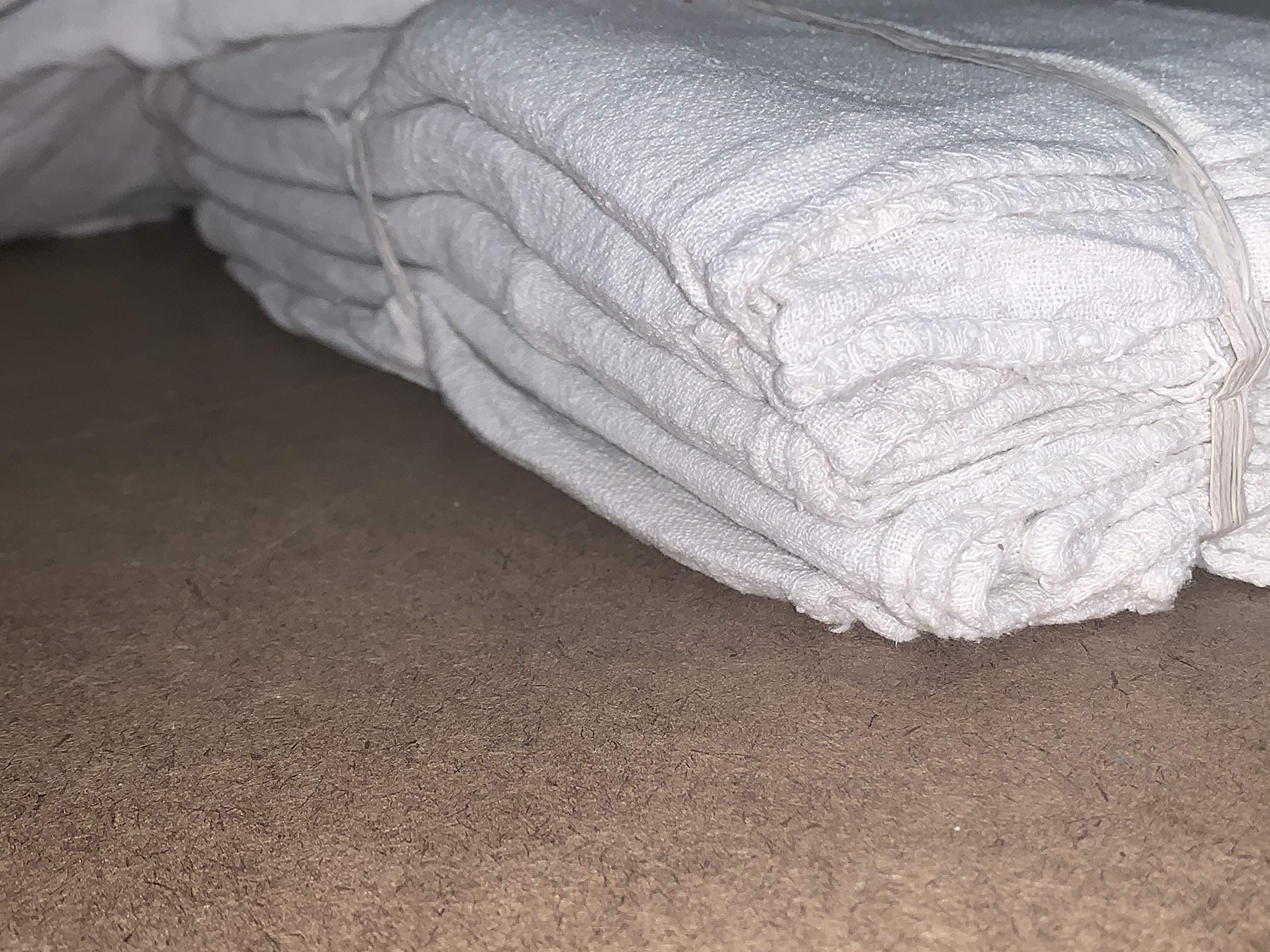 1000 White Shop Towels - Premium Grade B Mechanics Rags for Oil Changes, Automotive Cleaning & Workshop Use | Heavy-Duty Industrial Shop Rags for Garage, DIY & Professional Mechanics