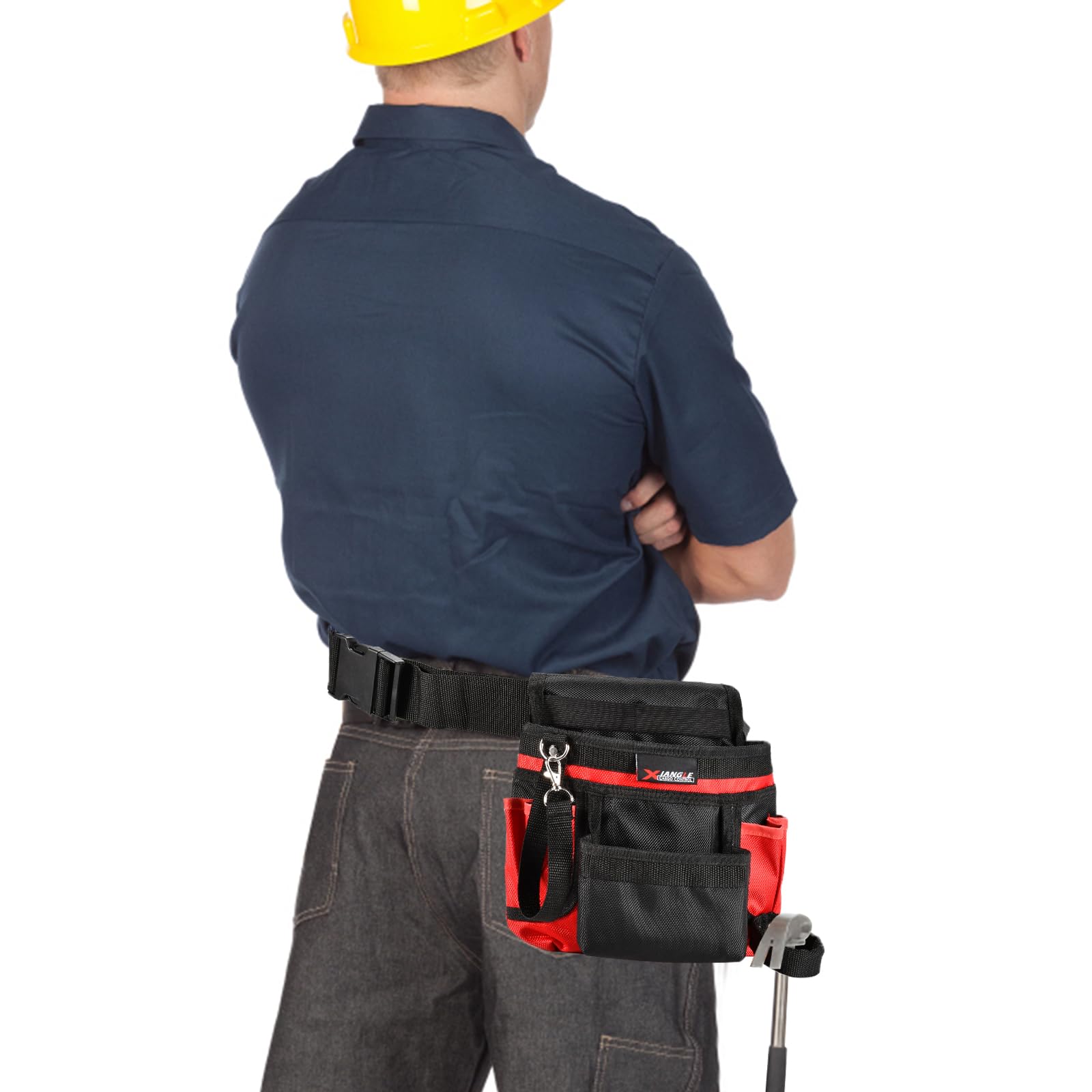 Durable 6-Pocket Tool Belt for Men & Women - Lightweight Construction Apron with Hammer Loop - Perfect for Carpenters, Electricians, Plumbers & Gardeners - Ideal for DIY Projects, Home Repairs & Professional Worksites