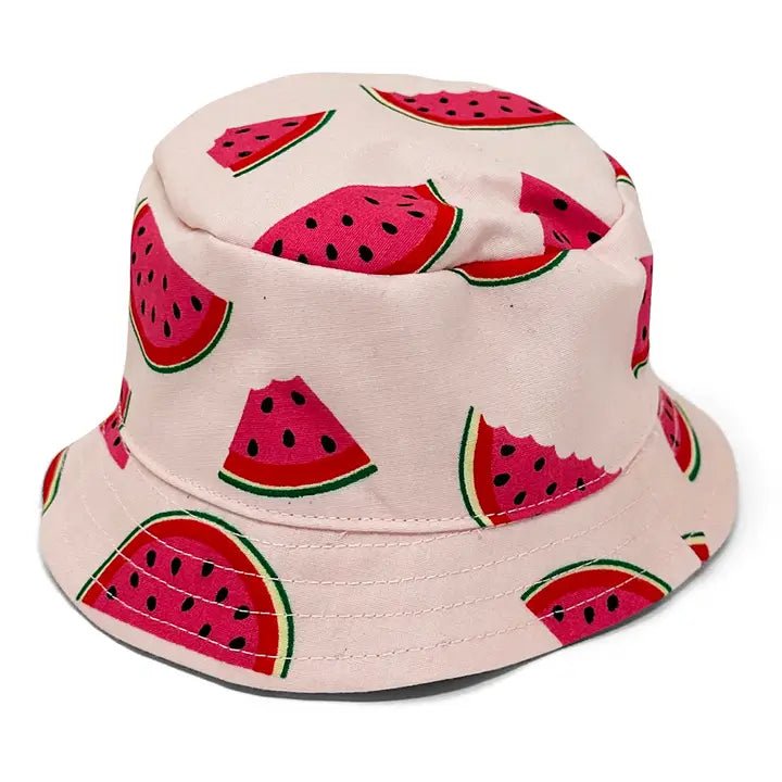 Watermelon Print Bucket Hat - Summer Sun Protection & Fashion Accessory for Beach, Outdoor, and Casual Wear