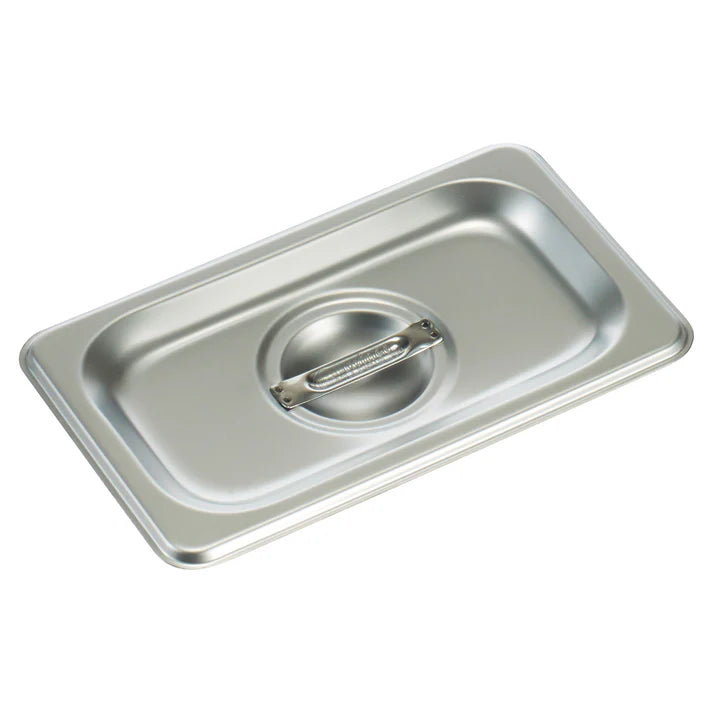 Stainless Steel 1/9 Size Food Pan Cover / Lid - Commercial Grade Kitchen Equipment for Buffets, Catering & Food Service (NRE #018833)