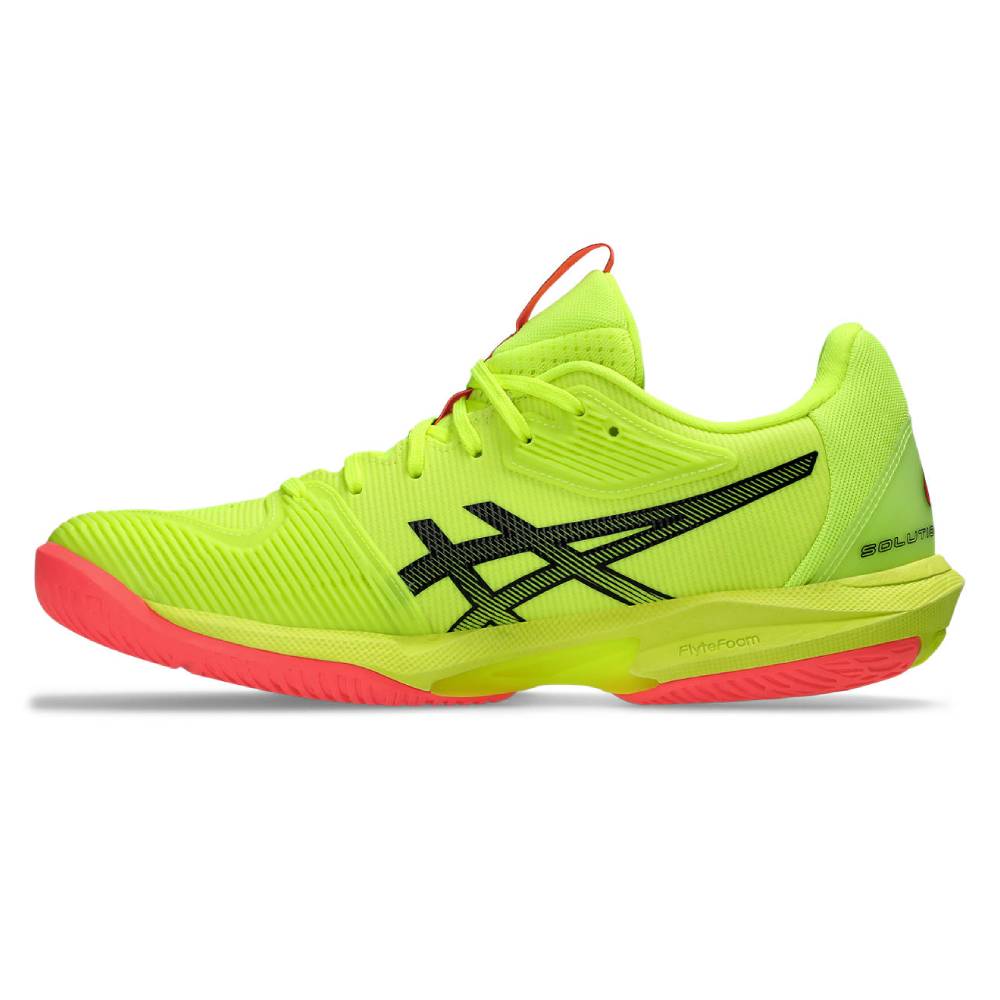 ASICS Solution Speed FF 3 Paris Edition Women's Tennis Shoes - Lightweight Performance Court Shoes for Women in Safety Yellow/Black | Perfect for Competitive Tennis Matches & Training Sessions