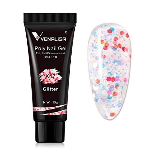 Venalisa Poly Builder Gel - 15g Acrylic Nail Extension Gel for Strong & Natural-Looking Nails | Professional Salon Quality | Perfect for DIY Manicures, Nail Art & Gel Polish Extensions at Home
