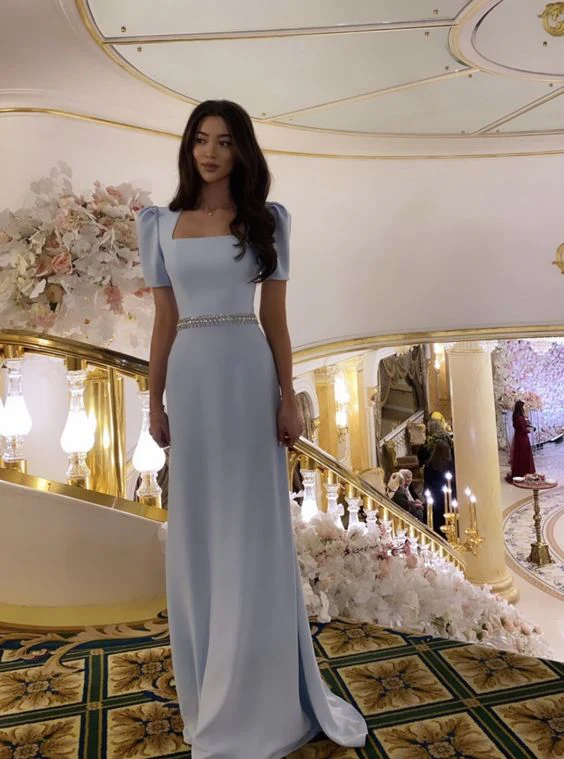 Elegant Blue A-Line Prom Dresses for Women - Formal Evening Party Gown J5709 | Perfect for Homecoming, Prom Night & Special Occasions