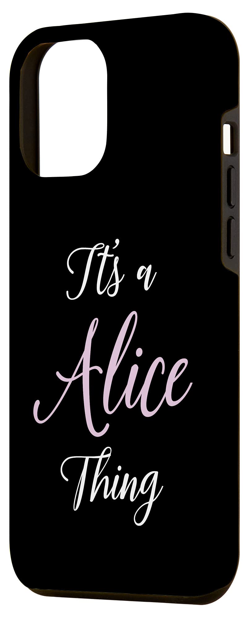 Personalized iPhone 12 Pro Max Case - Custom Alice Name Design for Women, Cute Pink Girly Phone Cover | Perfect Gift for Birthday, Anniversary & Everyday Protection