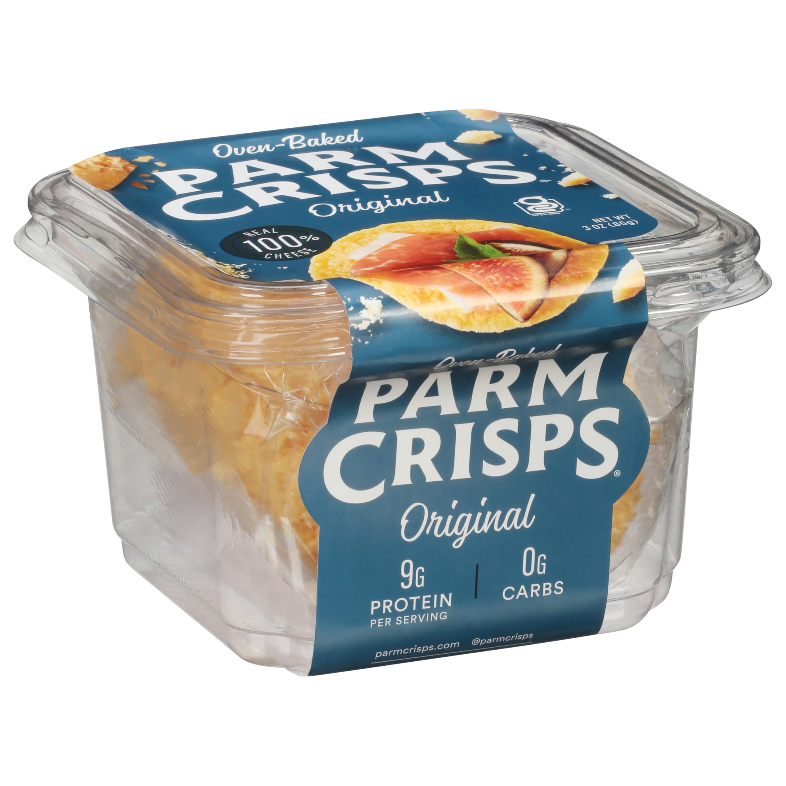 Aged Parmesan Crisps Snacks - 3 oz Pack of 12 | Gluten-Free Keto-Friendly Cheese Crackers | Perfect for Low-Carb Diet, Party Snacks & On-the-Go Healthy Munching