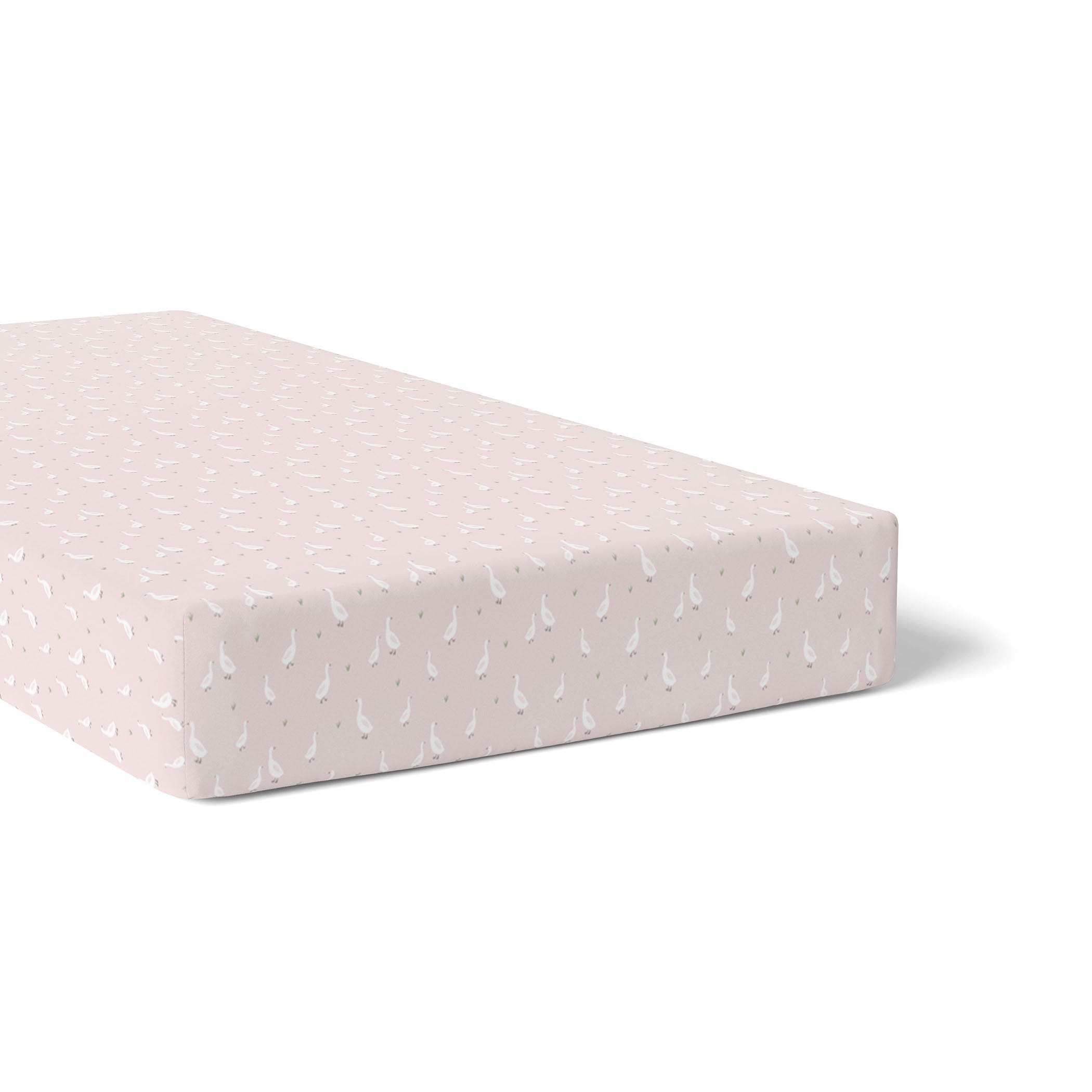 2-Pack Jersey Cotton Fitted Crib Sheets - Soft Blush & Grey Baby Bedding for Nursery, Toddler Beds & Portable Cribs | Breathable & Wrinkle-Resistant