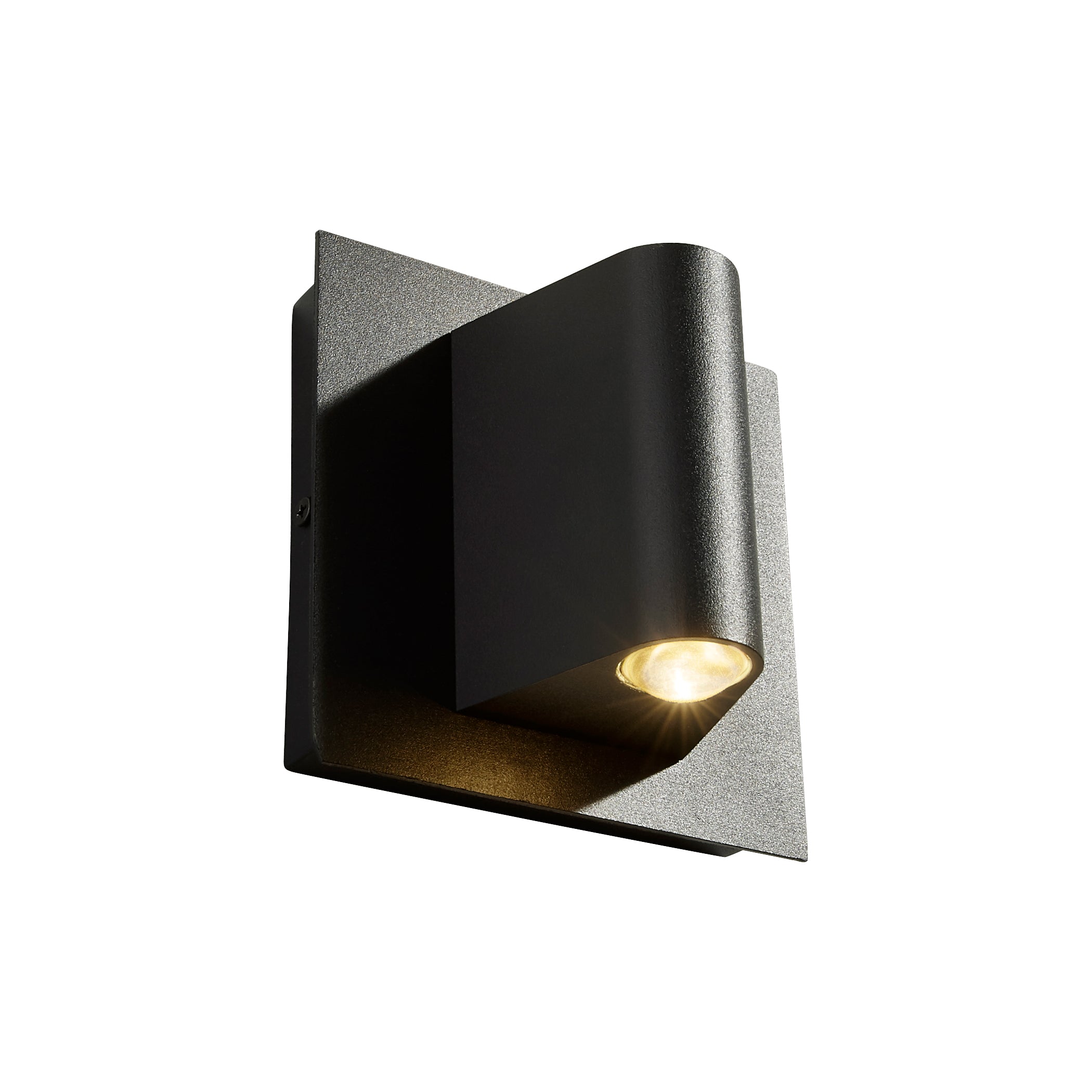 Oxygen Cadet 3 748 15 Outdoor Wall Sconce Light Fixture - Black - Weatherproof Exterior Lighting for Porch, Patio, Garden, and Entryway