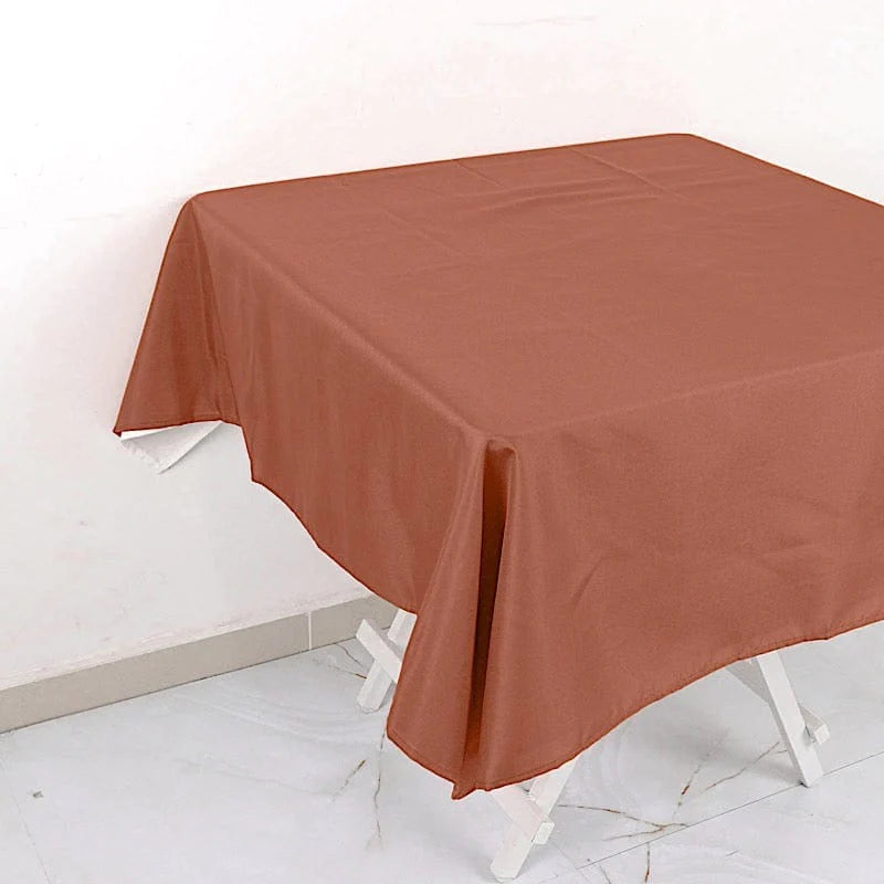 54 x 54 Inch Premium Polyester Square Tablecloth - Waterproof & Wrinkle-Resistant - Perfect for Dining Tables, Parties, and Special Events
