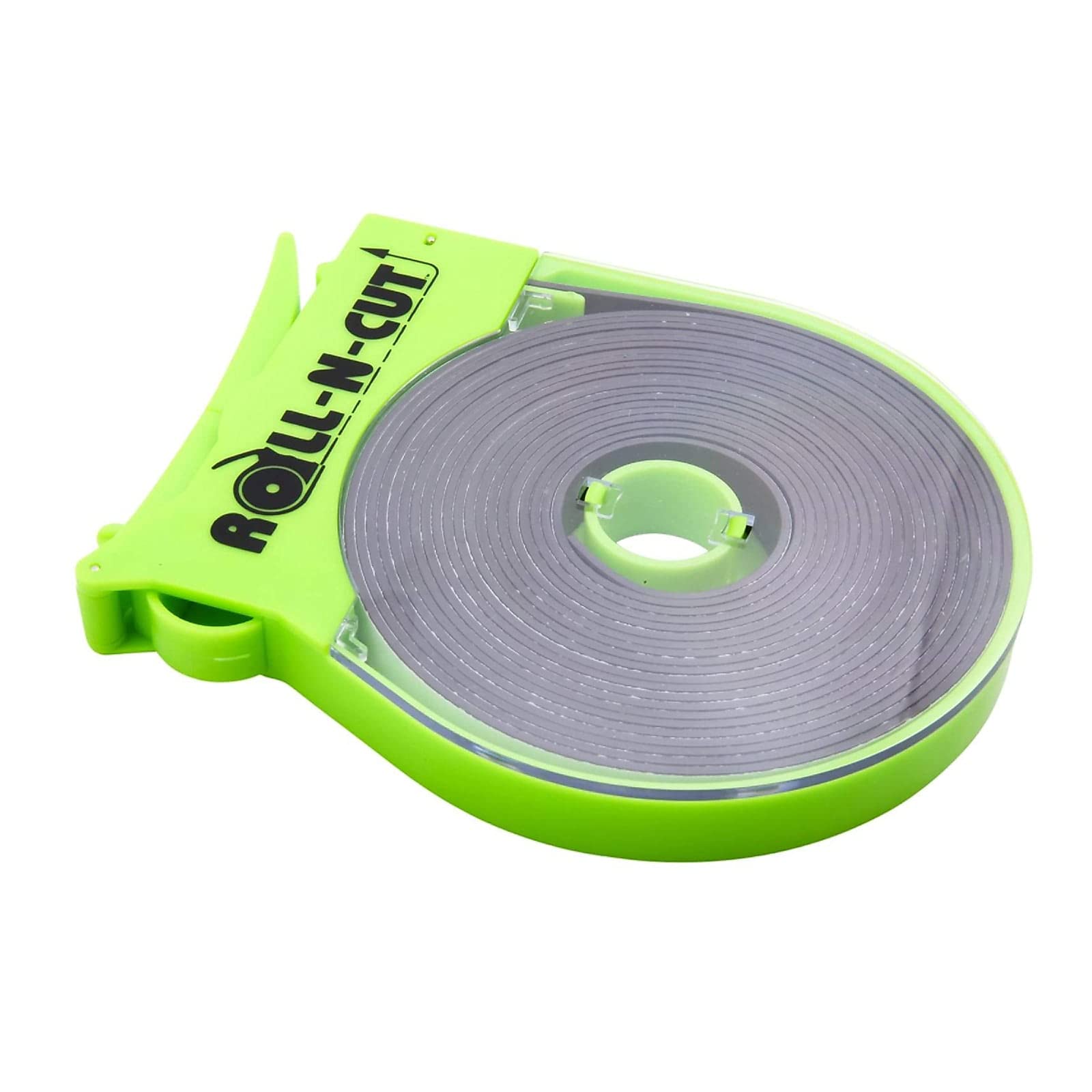Baumgartens 66021 Magnetic Tape Roll with Dispenser - 1/2-Inch x 15-Ft Black Tape & Green Dispenser - Strong Adhesive for Crafts, DIY Projects, Office Organization & Home Decor