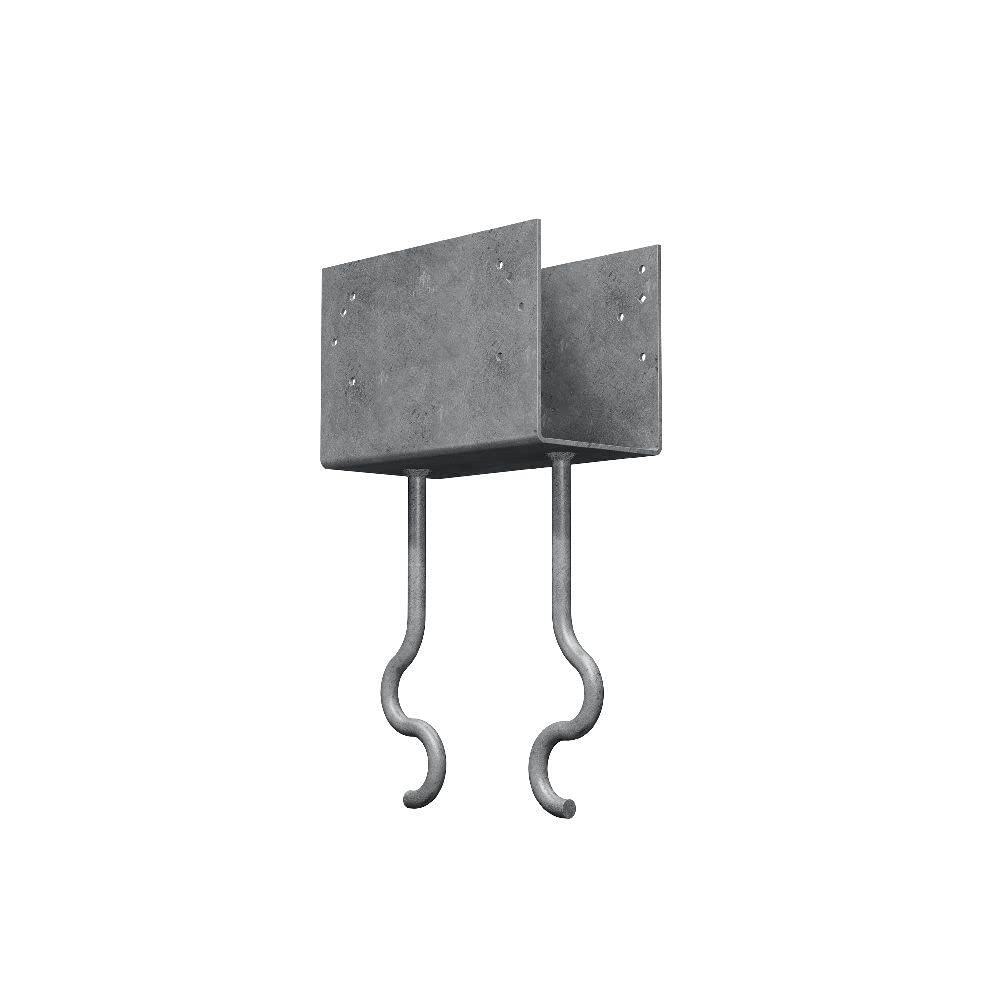 Simpson Strong-Tie CCQM4.62-SDSHDG Heavy Duty Galvanized Straight Cap Connector - Structural Hardware for Deck, Fence & Framing Projects