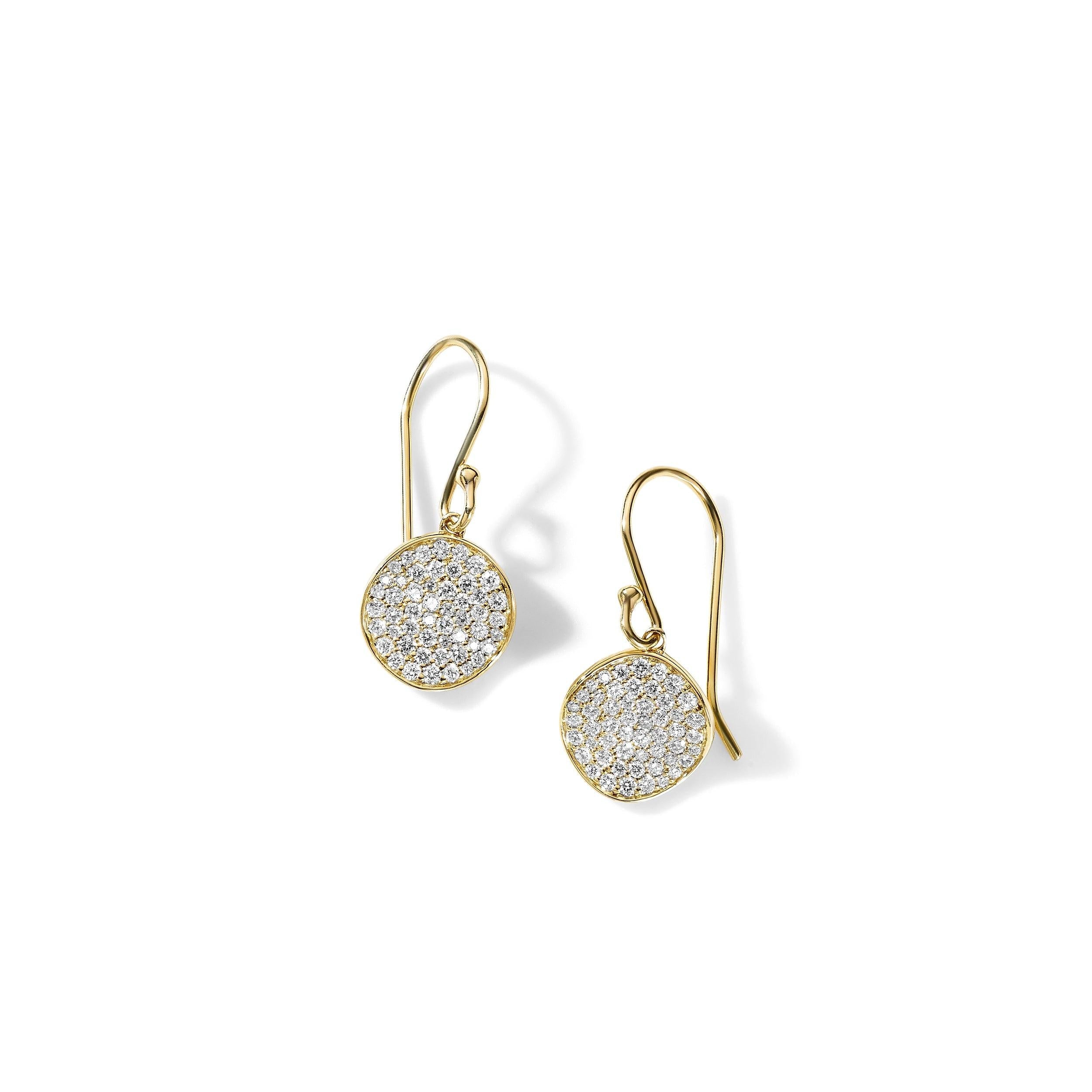 18K Gold Mini Flower Earrings with Diamonds - Elegant Jewelry for Women, Perfect for Weddings, Parties & Special Occasions