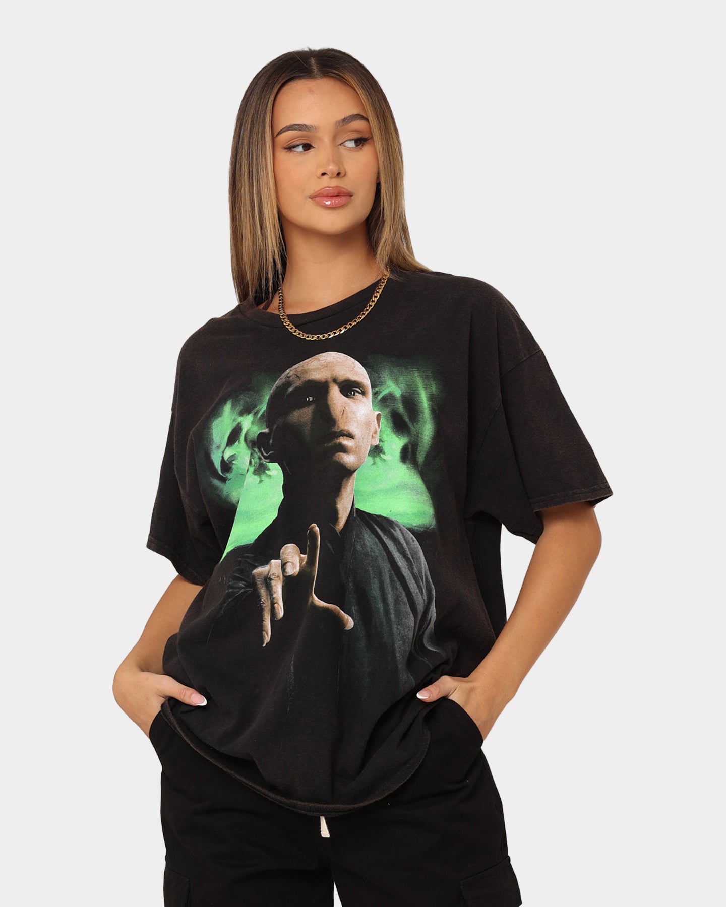 Harry Potter Dark Arts Vintage T-Shirt - American Thrift Black Wash Tee for Fans & Collectors | Perfect for Cosplay, Halloween & Casual Wear