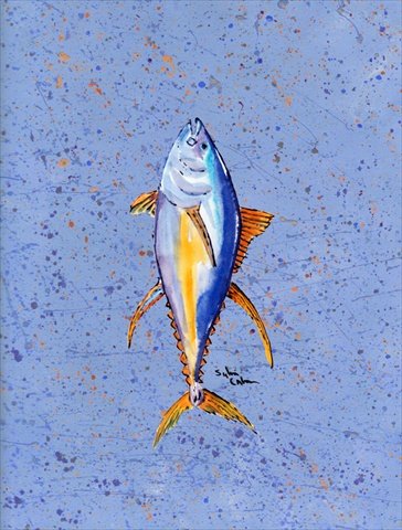 PatioPlus 11 x 15 Inch Tuna Fish Garden Flag - Durable Outdoor Decoration for Yard, Lawn & Patio Decor - Perfect for Summer, Beach & Coastal Themed Parties