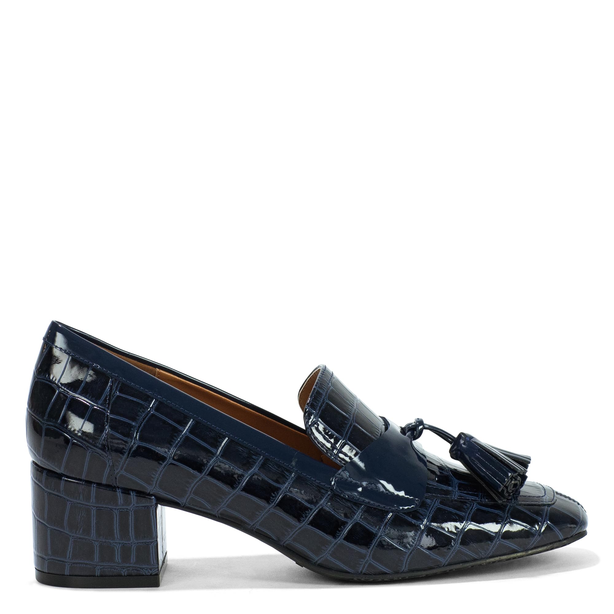 Donald Pliner Women's Kressida Dress Loafers - 2 Inch Block Heel Slip-On Shoes for Women | Comfortable Work Shoes & Stylish Office Loafers for Business Casual Outfits