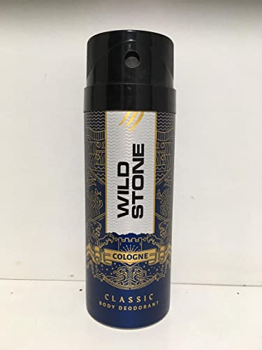 Wild Stone Classic Cologne Deodorant Spray for Men - 160ml Long Lasting Fragrance - Fresh & Masculine Scent - Ideal for Daily Use, Gym, Office & Special Occasions