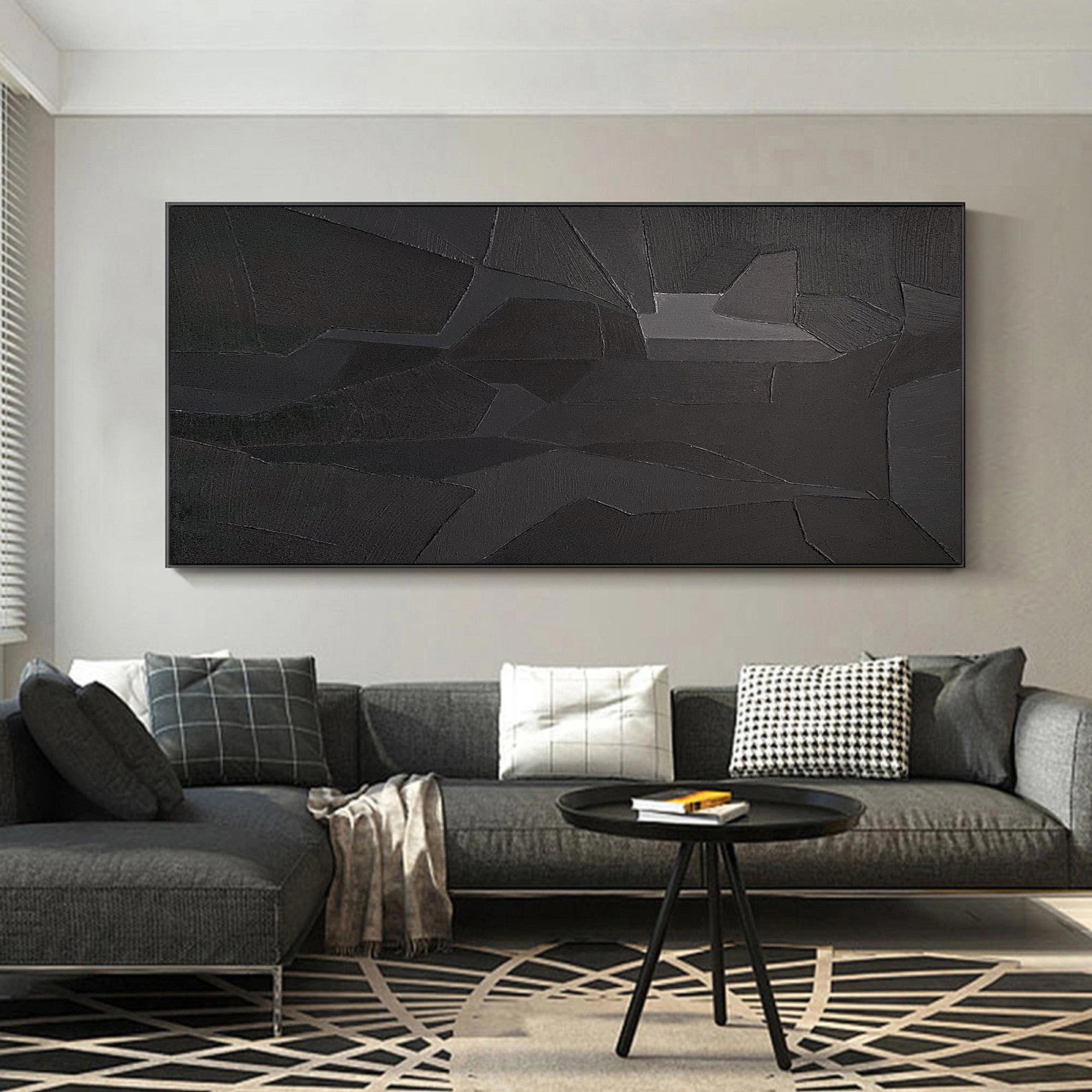Minimalist Zen Canvas Painting #MZ019 - Modern Abstract Wall Art for Home Office Decor, Meditation Room & Living Room