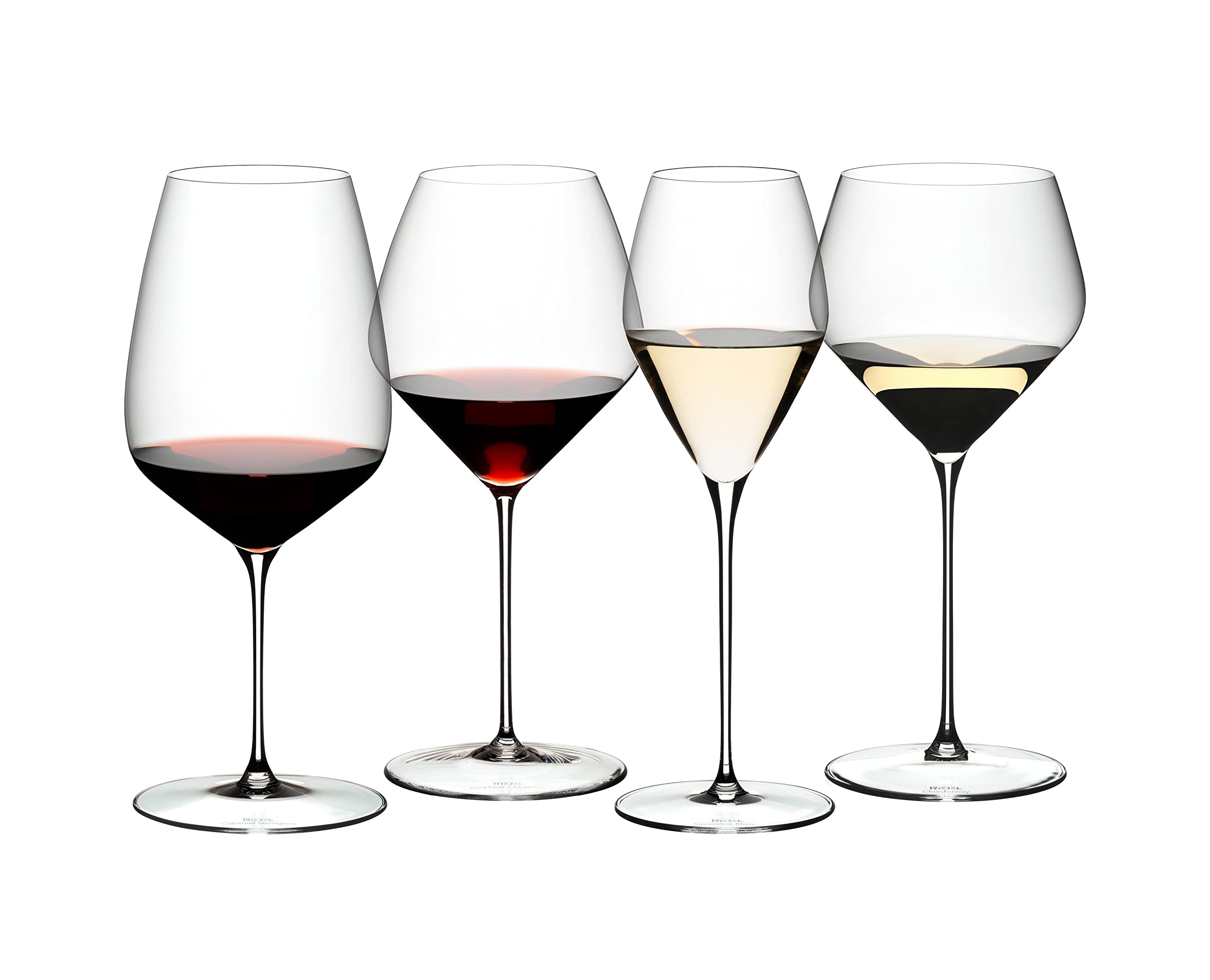Riedel Veloce Wine Tasting Set - 4-Piece Premium Crystal Glasses for Red & White Wine - Perfect for Wine Enthusiasts & Home Entertaining