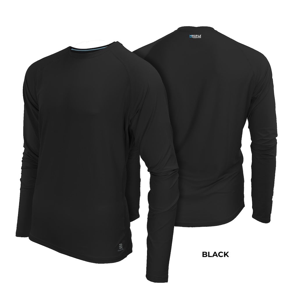 Men's Cooling Long Sleeve Shirt - Breathable UV Protection Moisture Wicking Performance Shirt for Hiking, Running & Outdoor Activities
