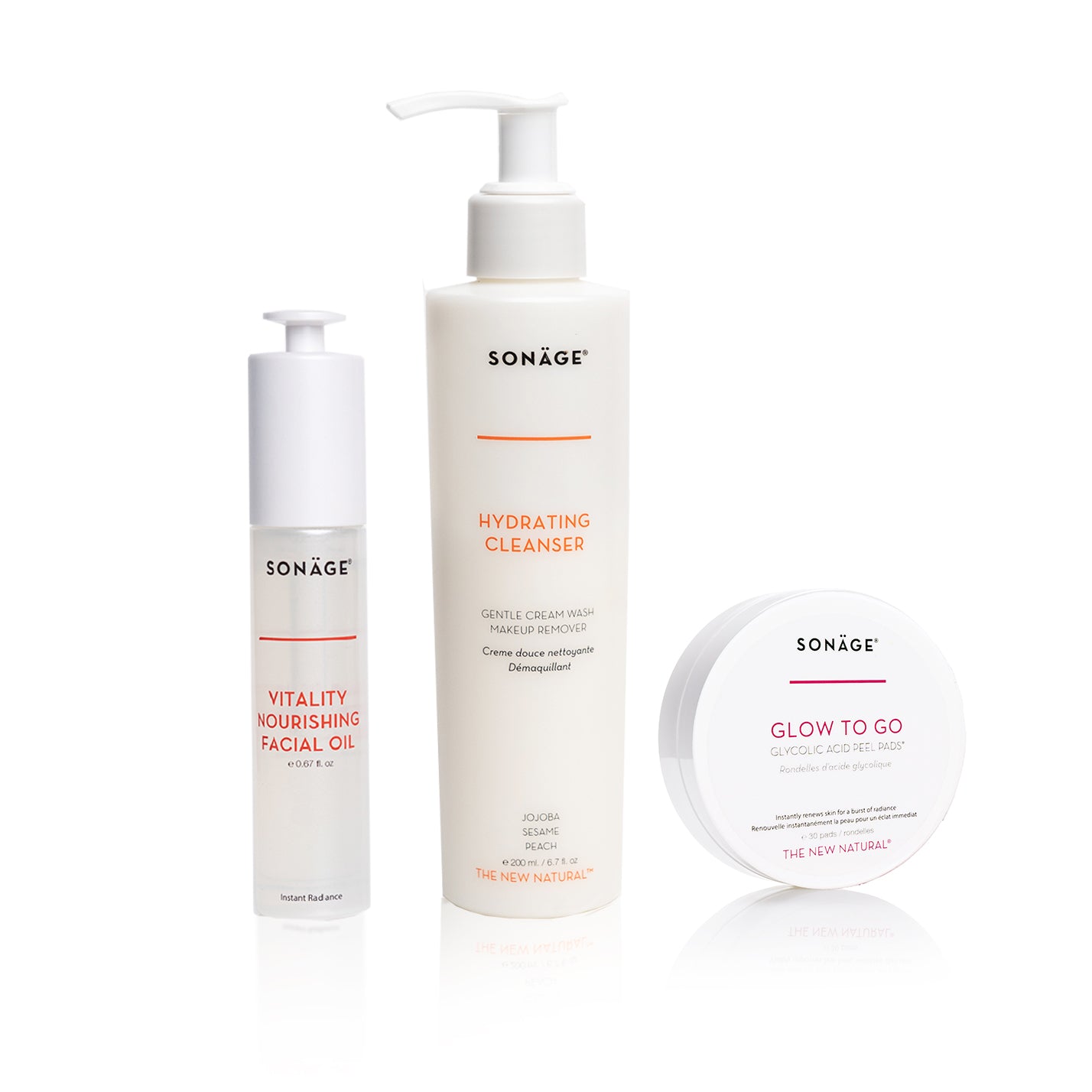 Minimalist Skincare Set - Gentle Daily Face Care Routine for Sensitive Skin | Perfect for Travel & On-the-Go Use