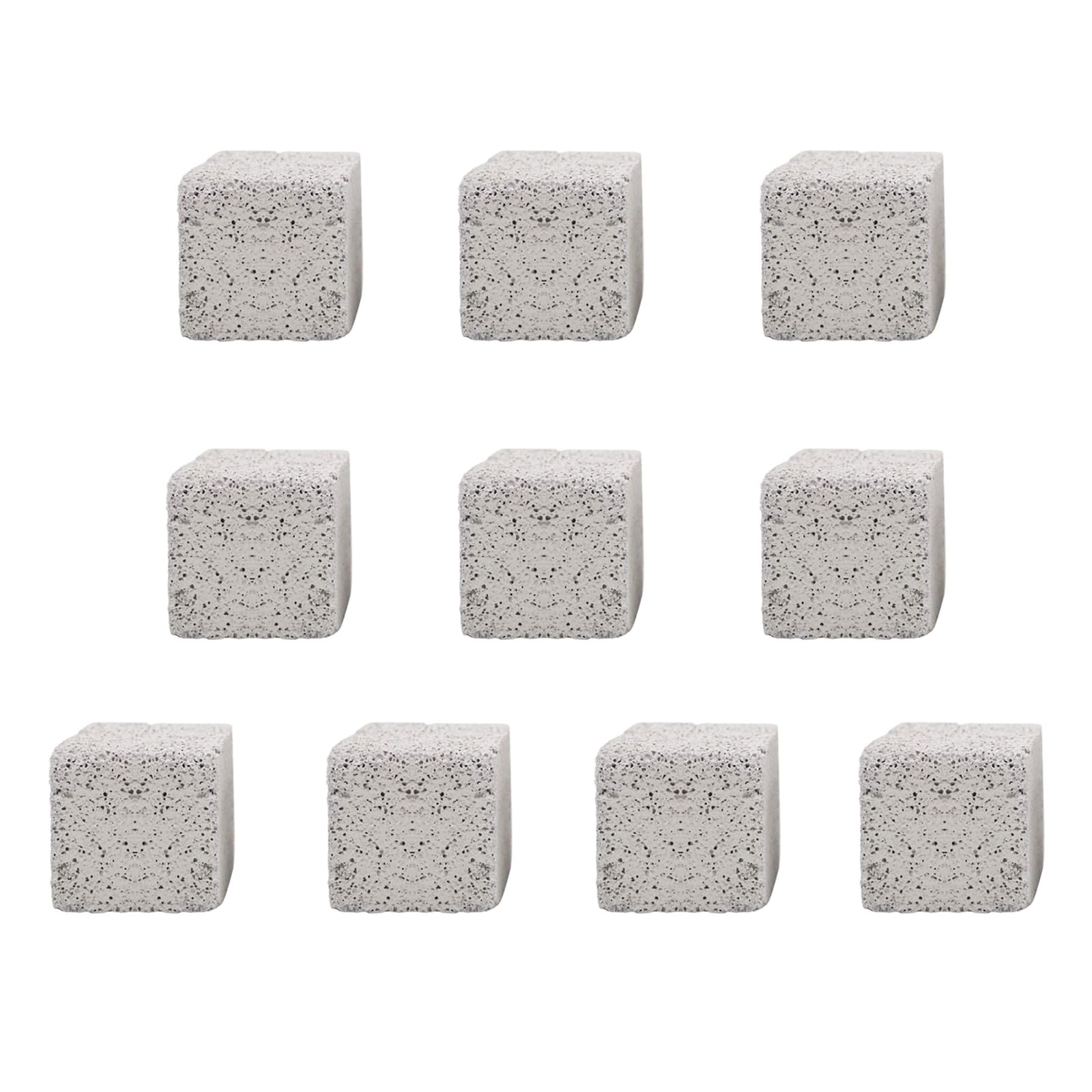 10Pcs Small Animal Chew Toys - Natural Lava Stone Teeth Grinding Mineral Blocks for Hamsters, Chinchillas, Rabbits, Guinea Pigs & Rats (Medium Size) | Durable Pet Dental Care & Cage Enrichment Toy for Boredom Relief