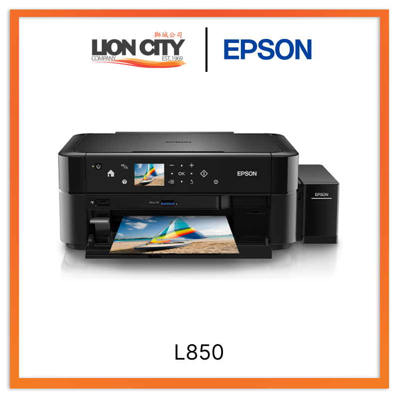 Epson L850 Wireless All-in-One Ink Tank Photo Printer with Scanner and Copier - Ideal for Home Office, Photography Studios, and Small Businesses