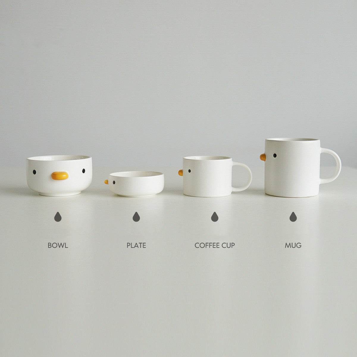 Cute Duck Shaped Ceramic Coffee Mug - Kawaii Duck Cup for Tea, Hot Chocolate & Gifts - Perfect for Home, Office & Cozy Morning Drinks