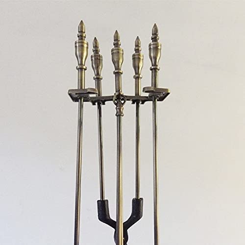 Antique Wrought Iron Fireplace Tool Set - Home Decor Accessories for Cozy Living