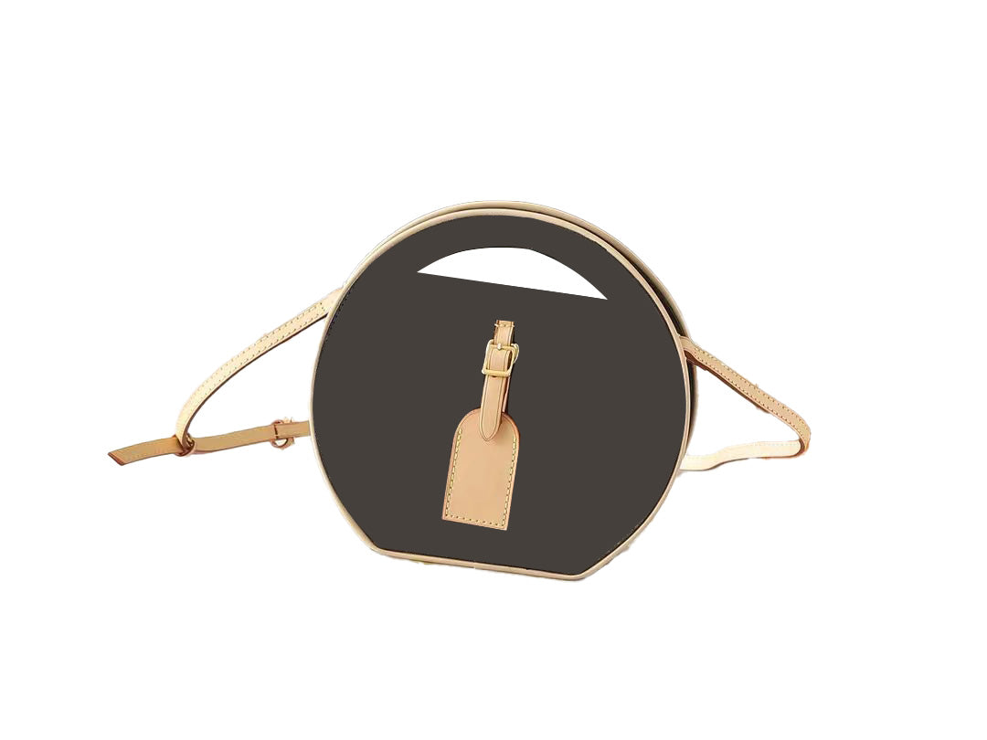 Stylish Round Crossbody Bag for Women - Fashionable Leather Shoulder Purse - Perfect for Daily Use, Travel, Shopping & Outings