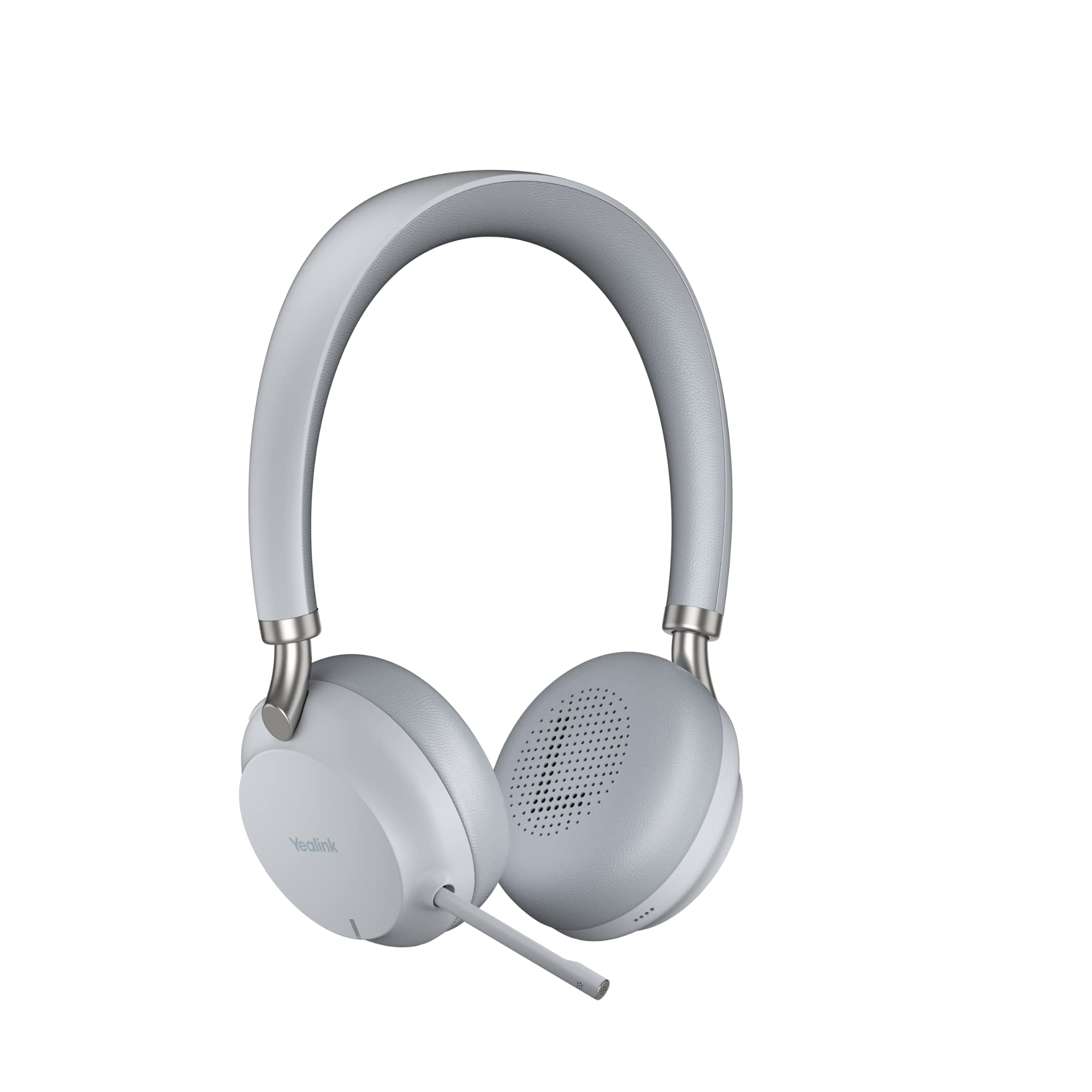 Yealink BH72 Wireless Bluetooth Headset with Noise Cancelling Mic & Charging Stand - Compatible with Microsoft Teams, Zoom, RingCentral - Perfect for Home Office, Remote Work & Online Meetings (Gray, Lite)