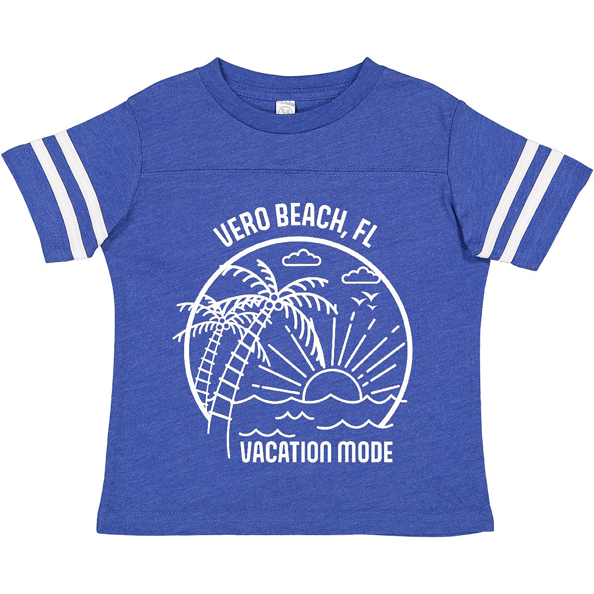 Inktastic Summer Vacation Mode Vero Beach Florida Toddler T-Shirt - Cute Florida Souvenir Shirt for Kids, Beach Vacation Outfit, Family Trip Matching Tees