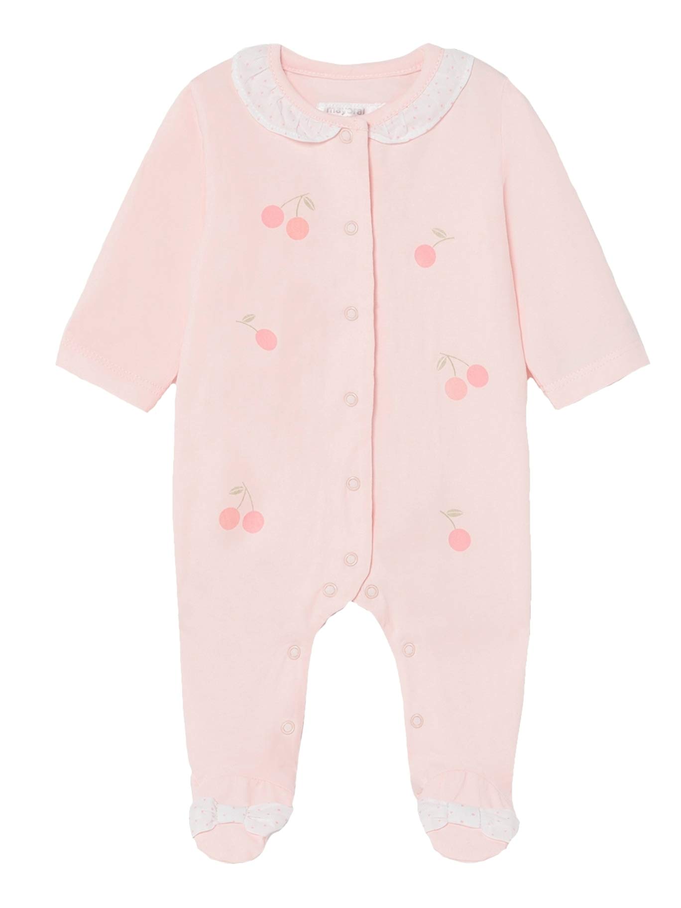 Mayoral Baby Girls' Romper - 1611, Soft Pink Babygrow for Newborns & Infants | Perfect for Playtime, Daycare & Comfortable Everyday Wear