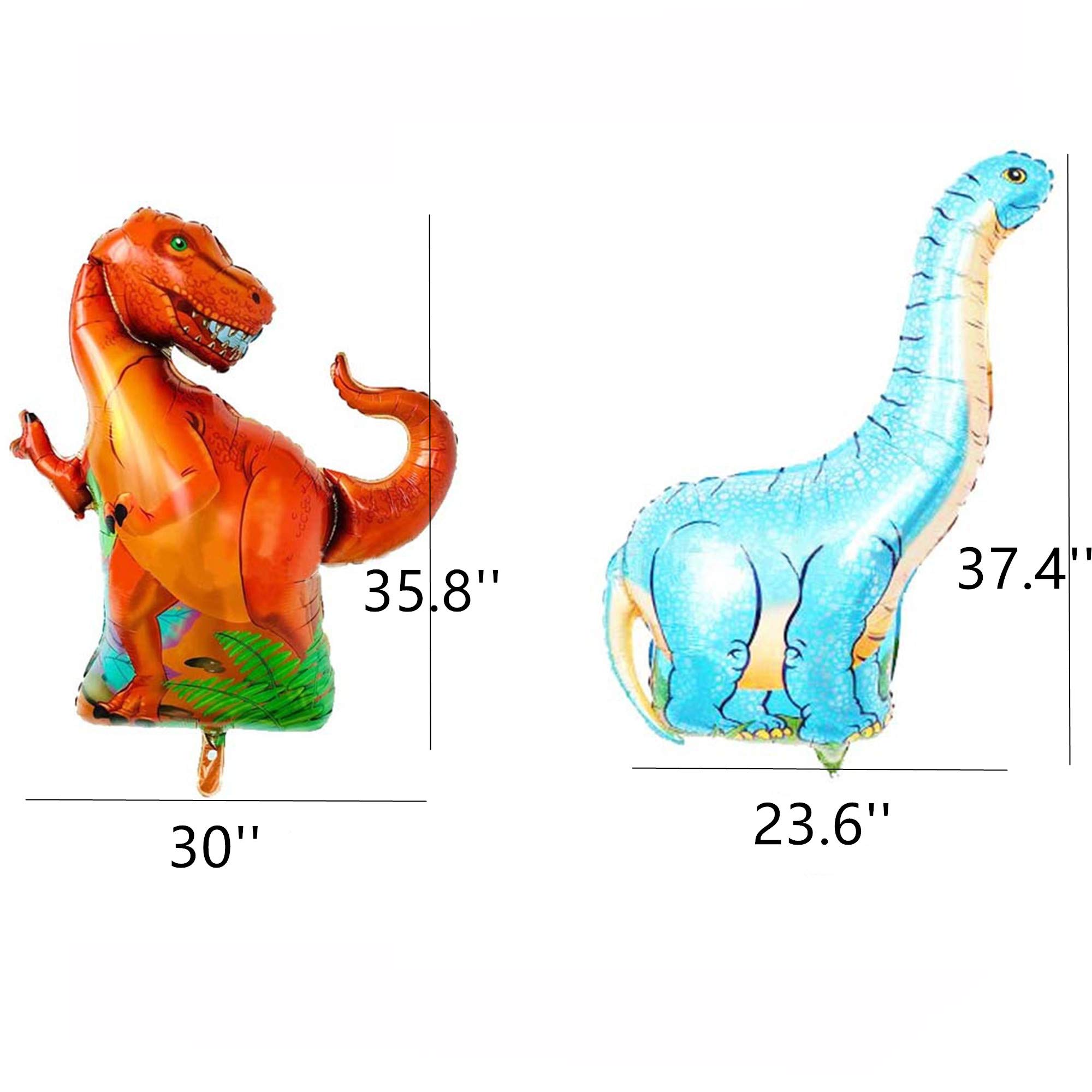 Dinosaur Balloons (8 Pack) - Dinosaur Party Supplies for Birthday, Shop & Jungle Themed Decorations - Perfect for Kids' Parties, Baby Showers & Classroom Events