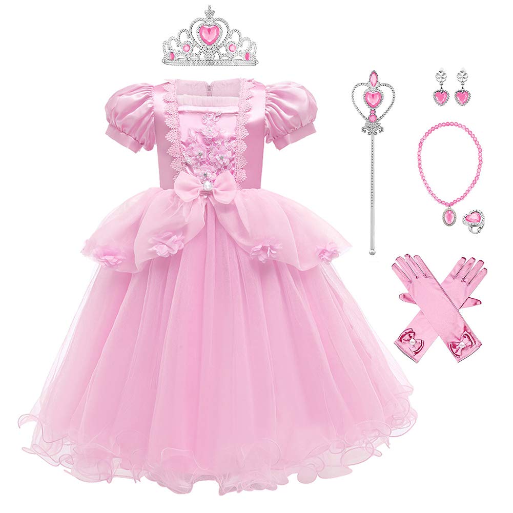 Butterfly Princess Dress for Girls - Elegant Tulle Costume with Accessories for Birthday Party, Halloween, Christmas & Carnival - Perfect for Dress Up, Cosplay & Special Occasions