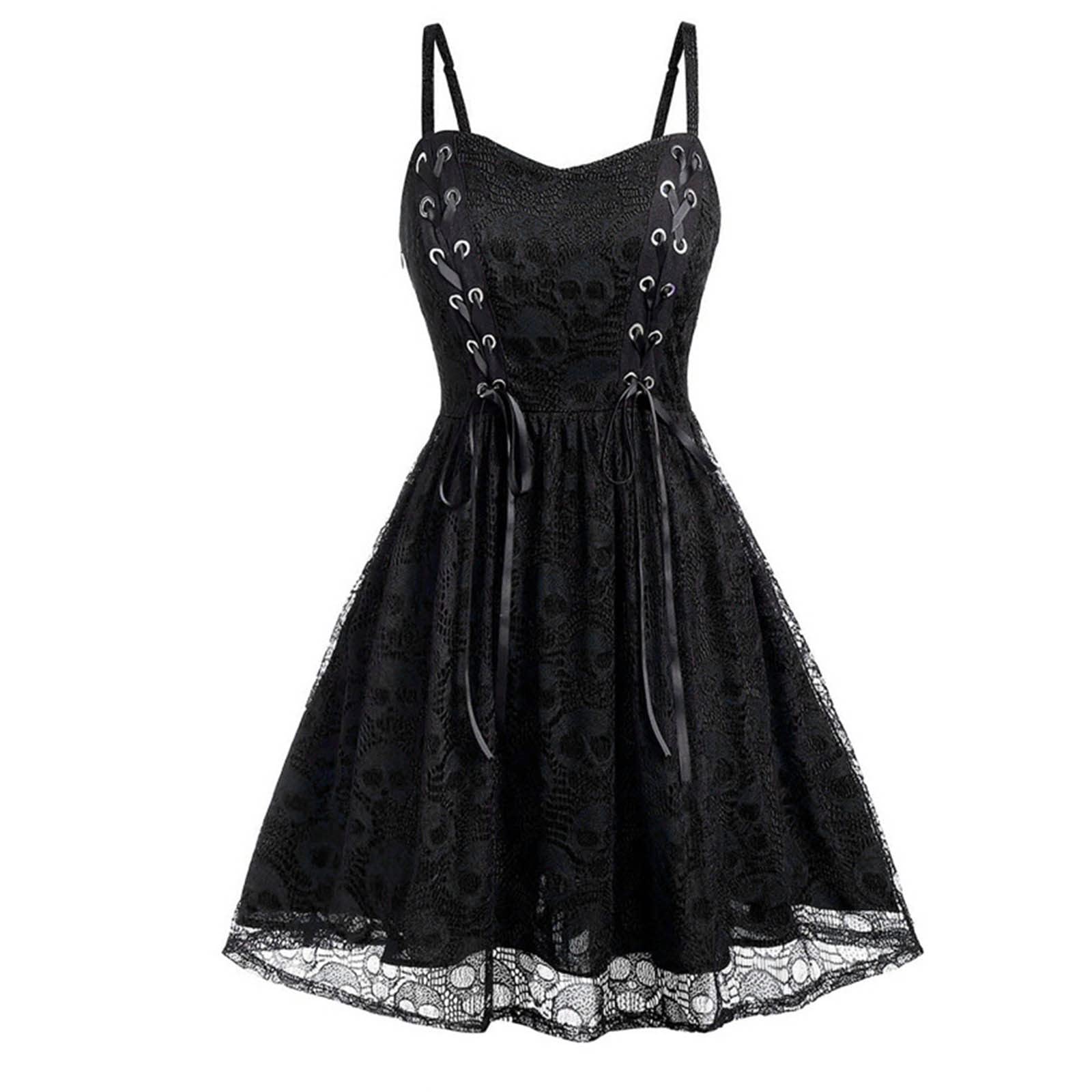 Elegant Long Mesh Dress for Women - Vintage Retro Halloween Party Dress with Sling Waist Tie - Perfect for Costume Parties, Evening Events & Special Occasions