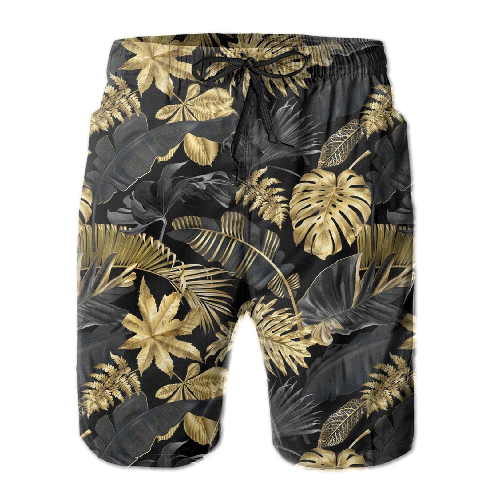 **Keceur Men's Swim Trunks with Mesh Lining & Pockets - Quick-Dry Beach Shorts for Swimming, Surfing & Summer Vacation**