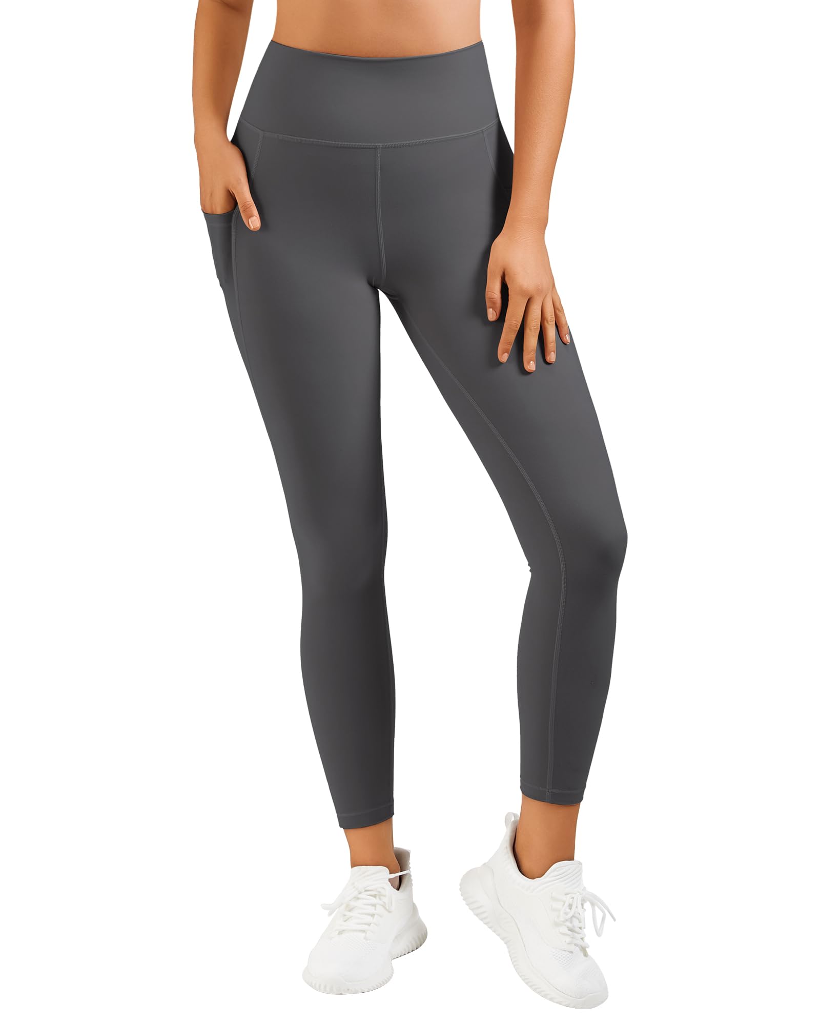 Stelle High Waist Yoga Pants for Women - Tummy Control Workout Leggings with Side Pockets - Perfect for Running, Gym & Lounge Wear