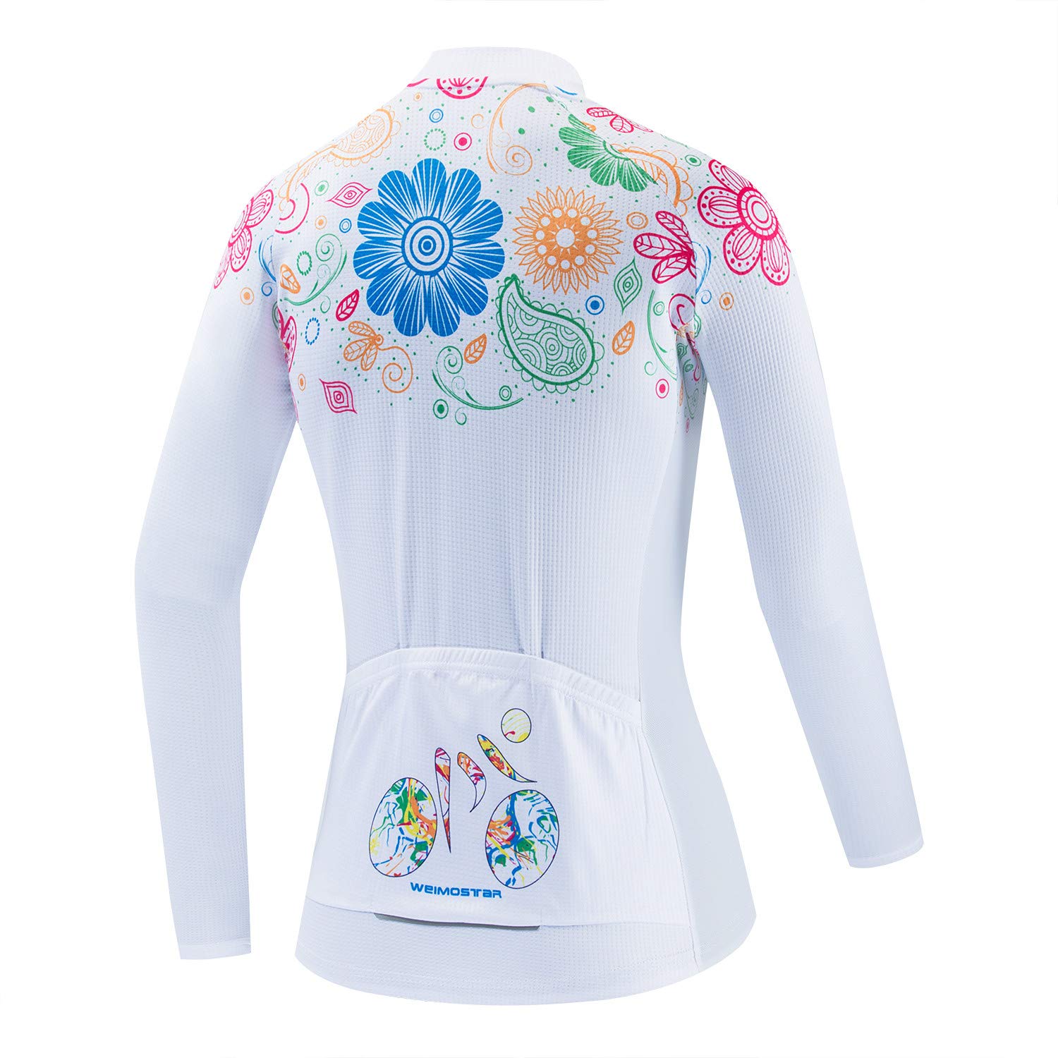 Women's Long Sleeve Cycling Jersey - Breathable Bike Shirt with Pockets for Road Biking & Outdoor Sports | Perfect for Autumn Rides, Commuting & Fitness Training