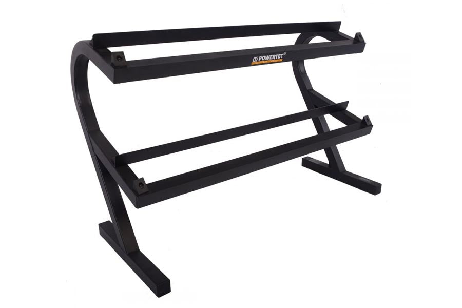 Powertec Workbench Dumbbell Rack - Heavy Duty Weight Storage Organizer for Home Gym & Fitness Equipment - Perfect for Garage, Basement, and Commercial Gym Use