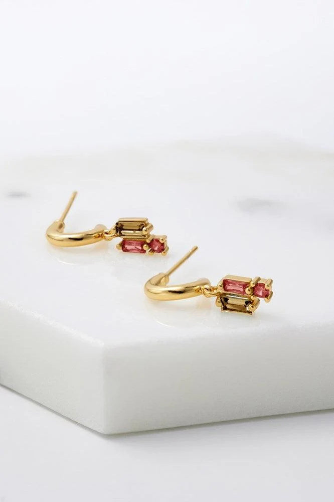 Zafino Elenore Elegant Gold-Plated Hoop Earrings for Women - Perfect for Parties, Weddings & Everyday Wear