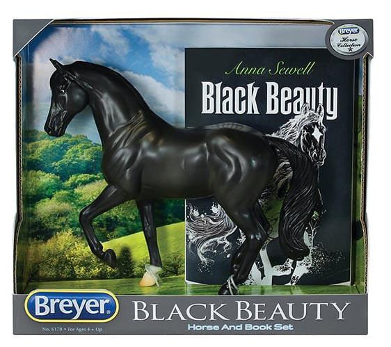 Black Beauty Horse & Book Set - Classic English Novel with Collectible Horse Figurine - Perfect for Book Lovers, Horse Enthusiasts & Gift Giving
